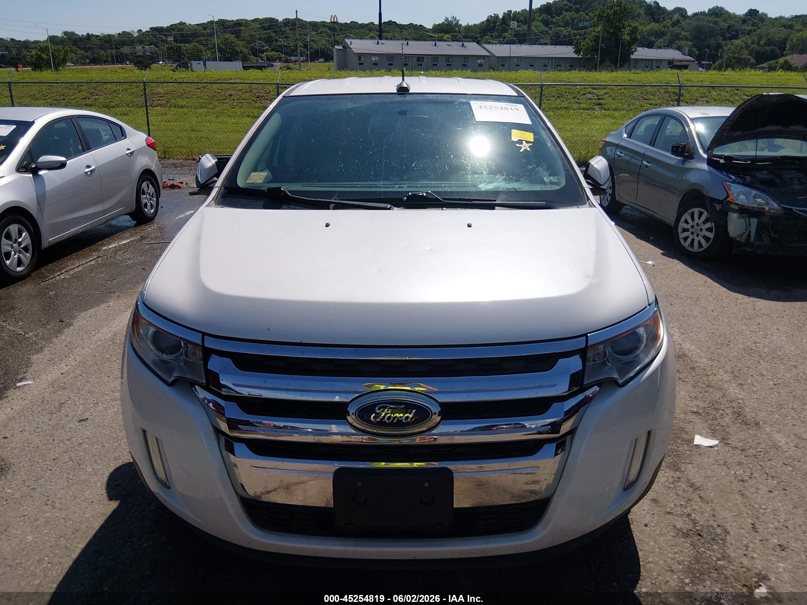 2013 Ford Edge Sel White vin: 2FMDK3JC0DBC53809