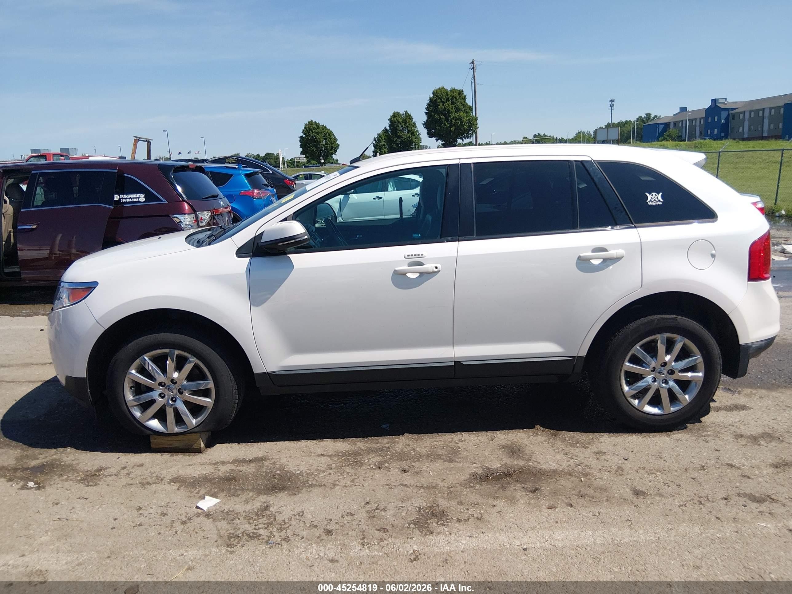 2013 Ford Edge Sel White vin: 2FMDK3JC0DBC53809