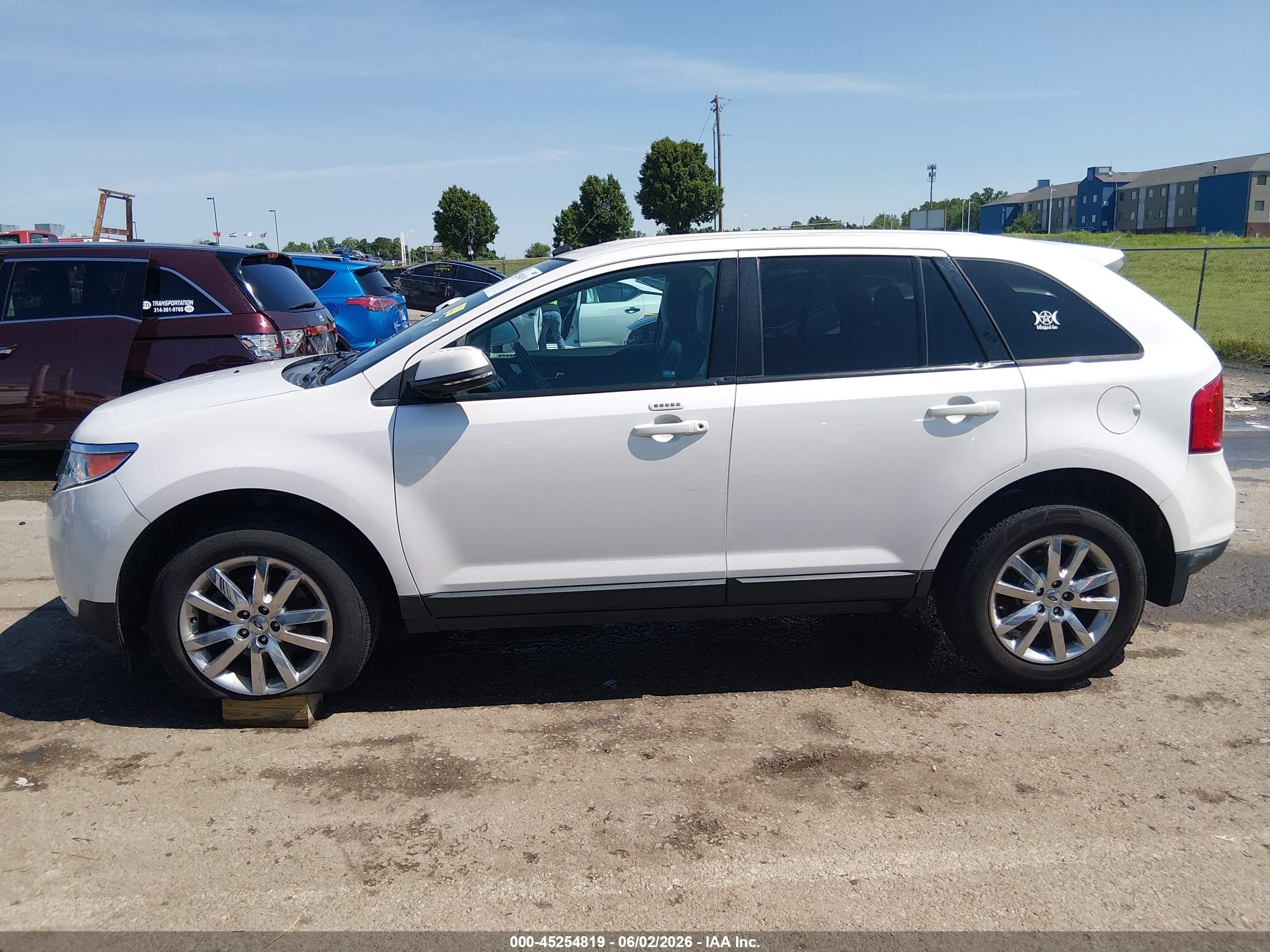 2013 Ford Edge Sel White vin: 2FMDK3JC0DBC53809