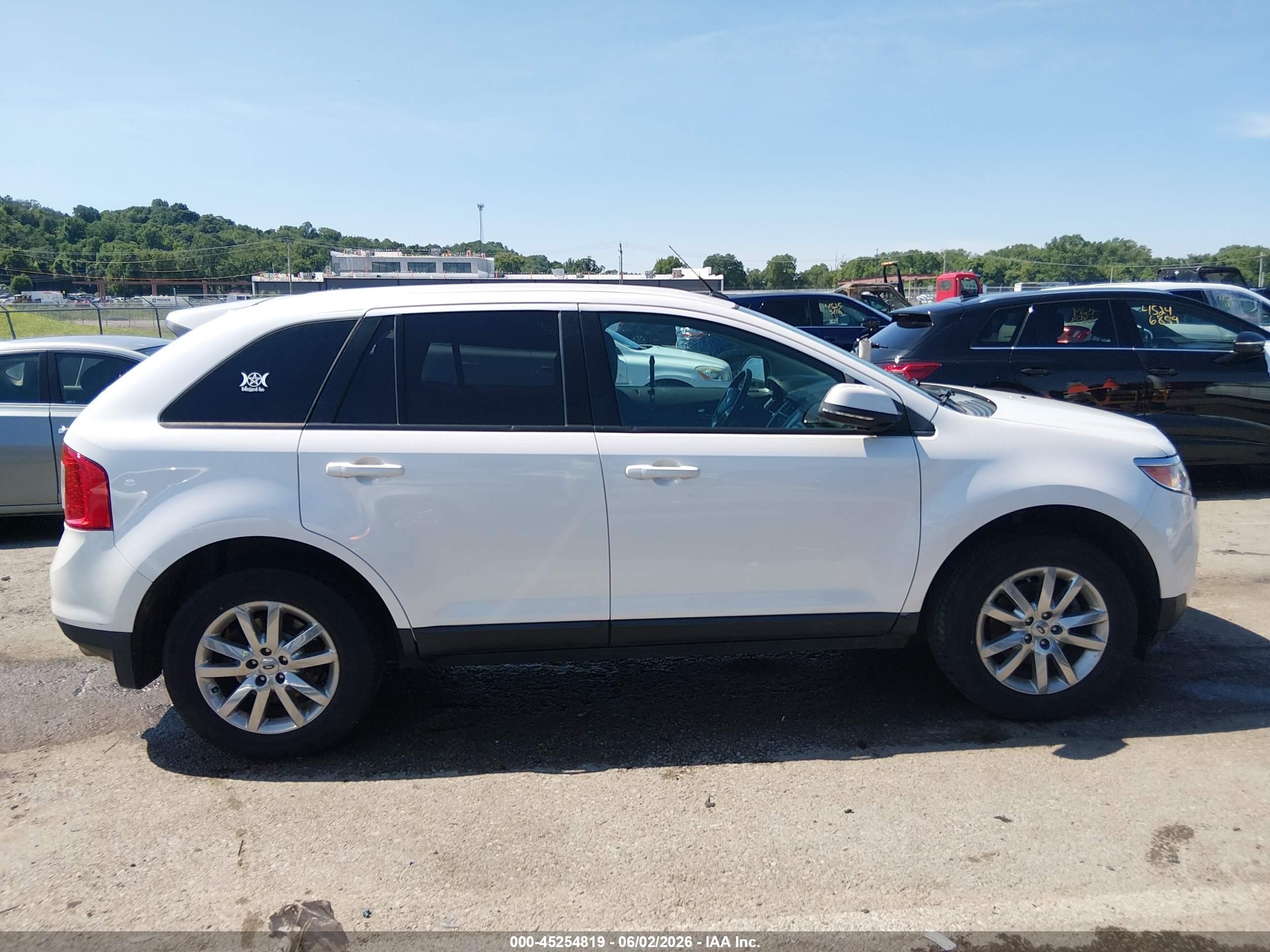2013 Ford Edge Sel White vin: 2FMDK3JC0DBC53809