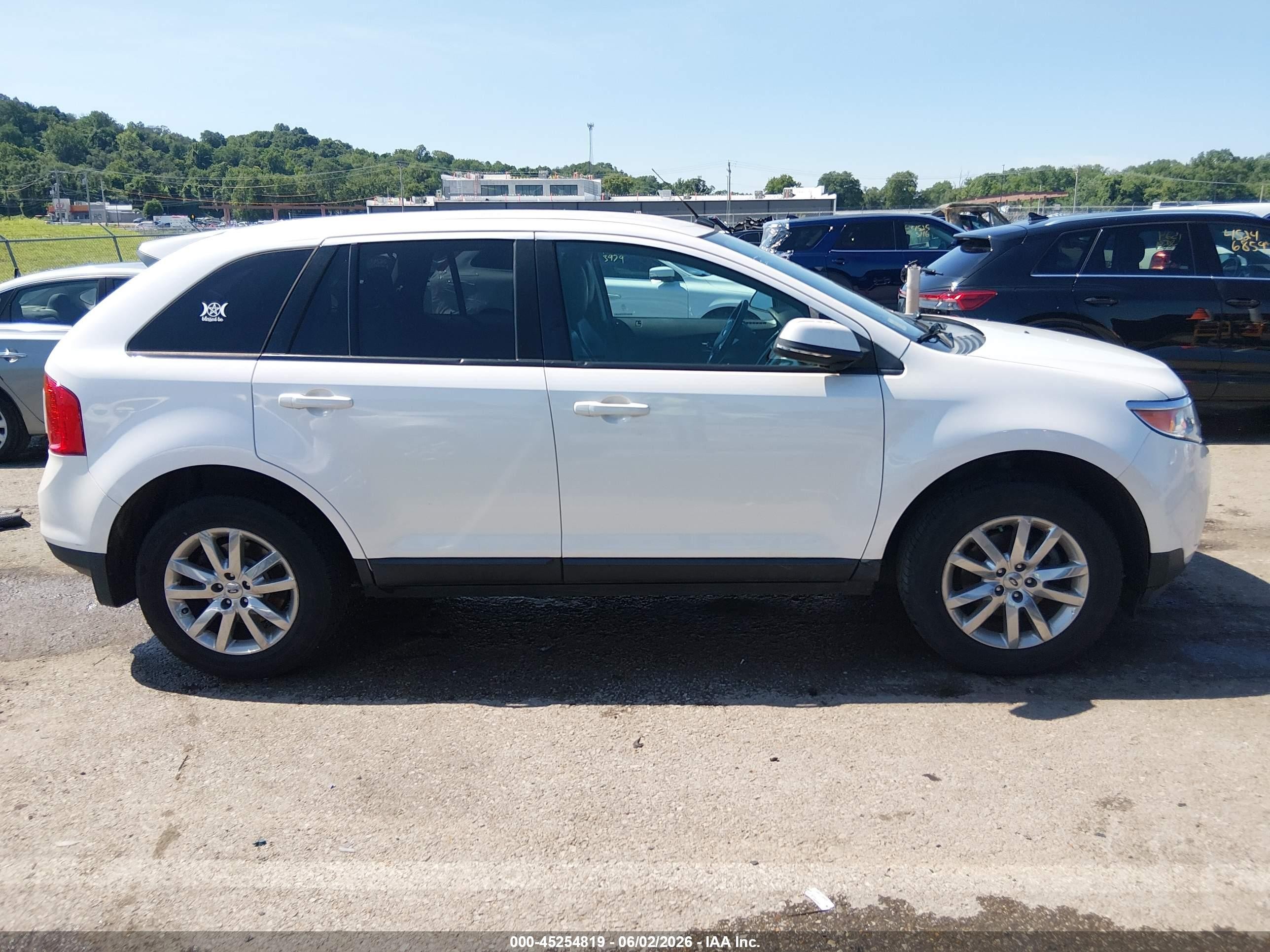 2013 Ford Edge Sel White vin: 2FMDK3JC0DBC53809