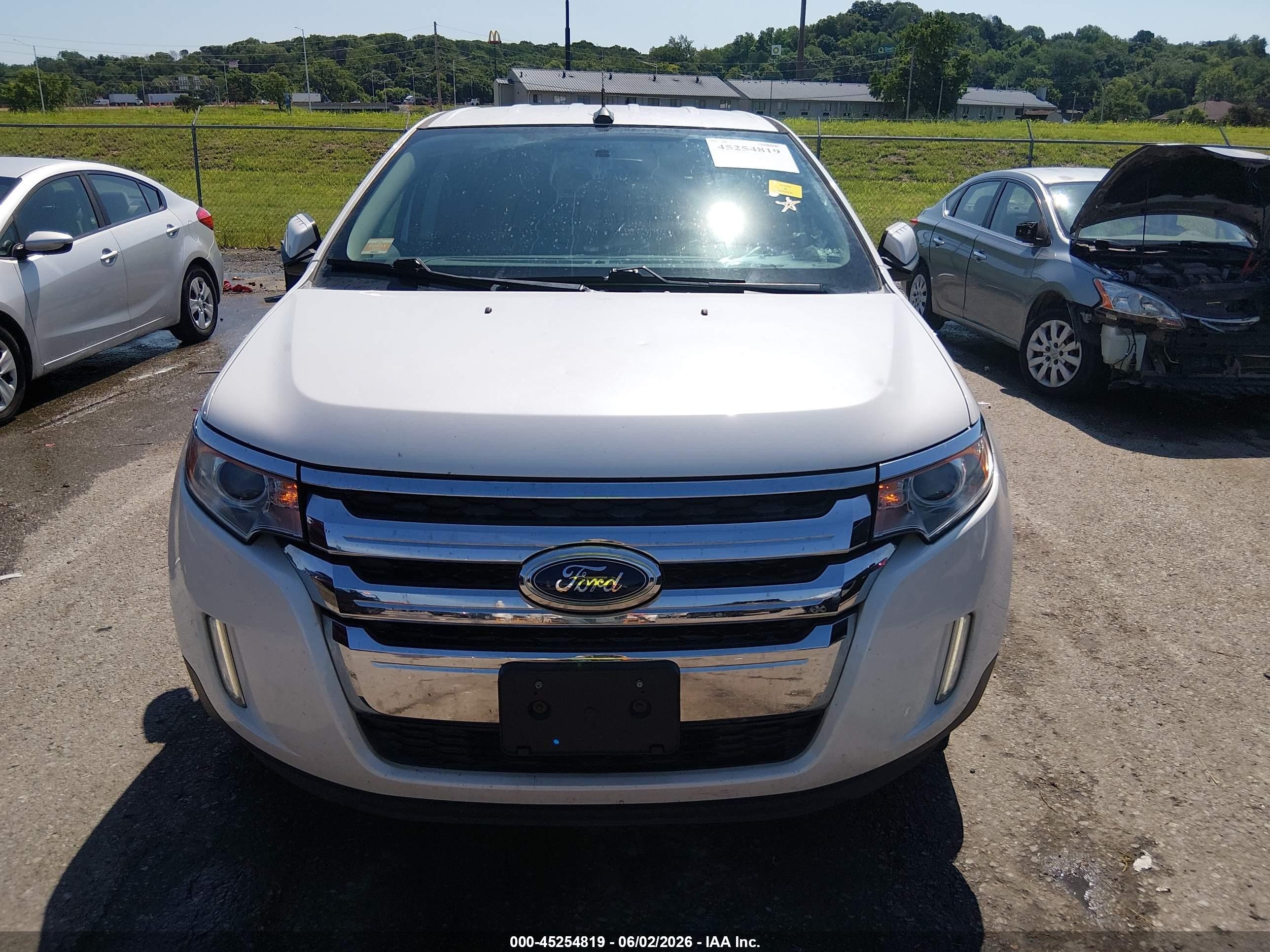 2013 Ford Edge Sel White vin: 2FMDK3JC0DBC53809