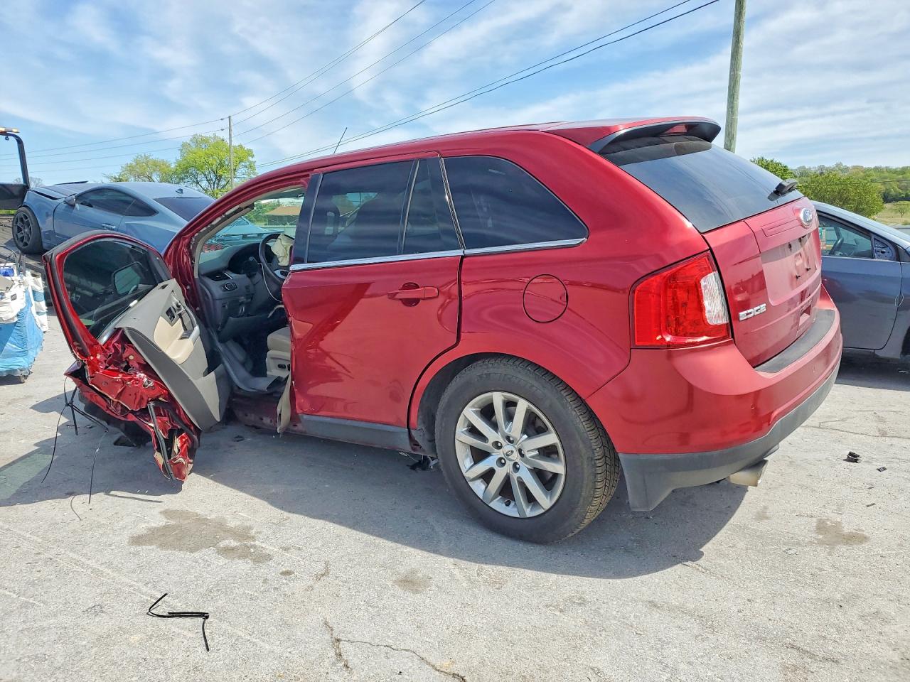 2013 Ford Edge Sel Red vin: 2FMDK3JC0DBC57942