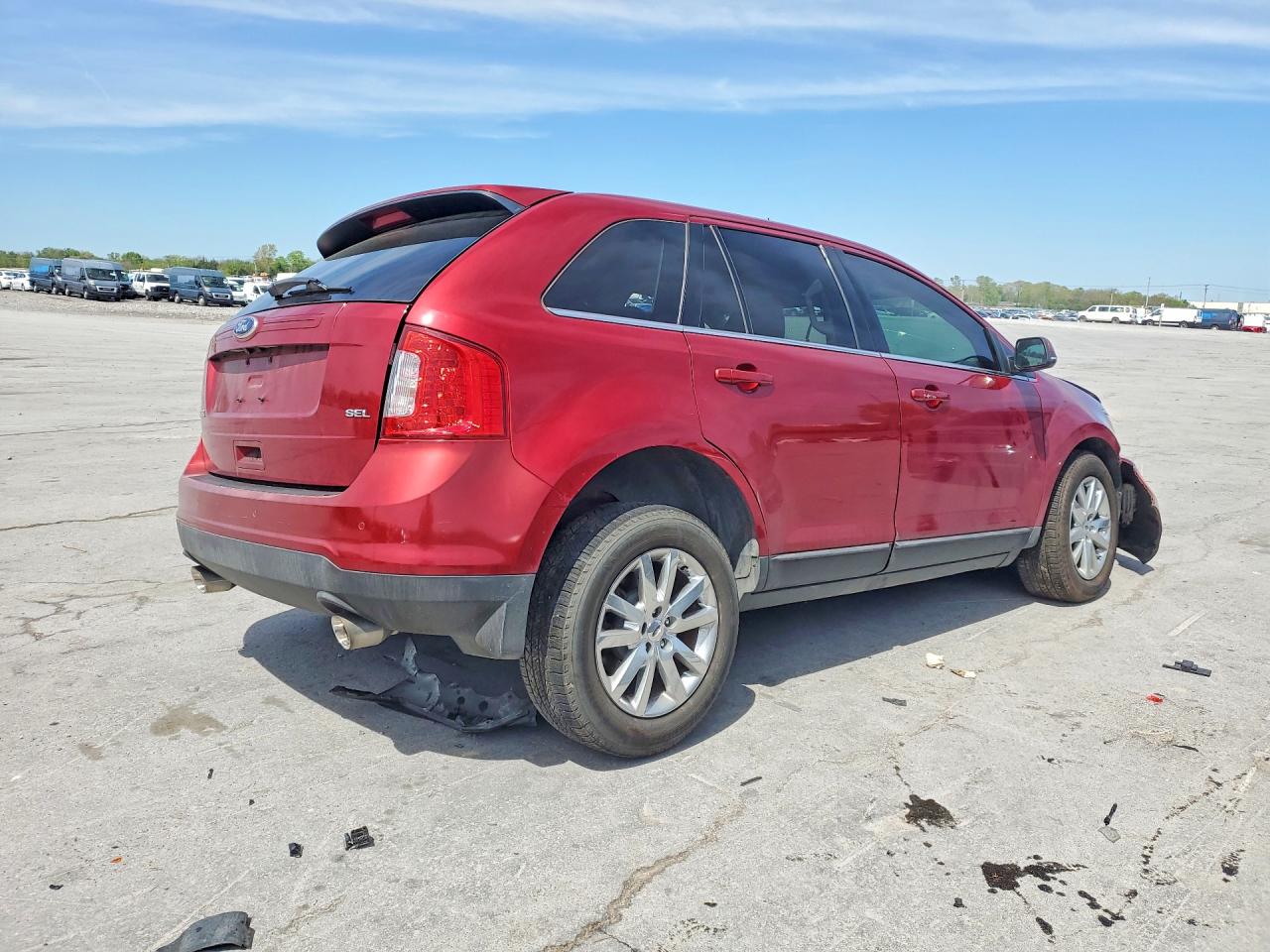 2013 Ford Edge Sel Red vin: 2FMDK3JC0DBC57942