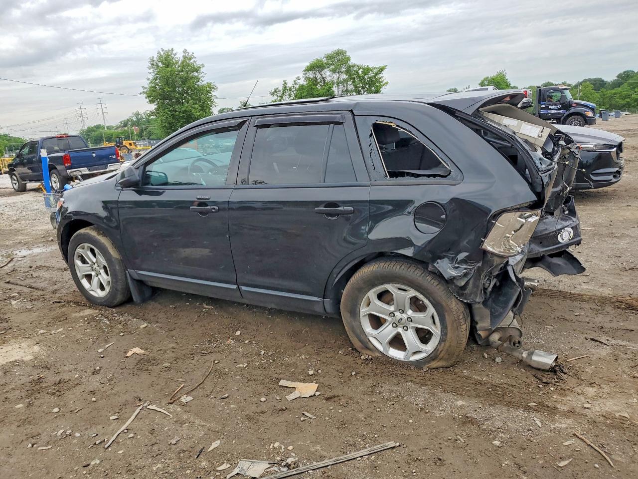 2013 Ford Edge Black vin: 2FMDK3JC0DBC95459