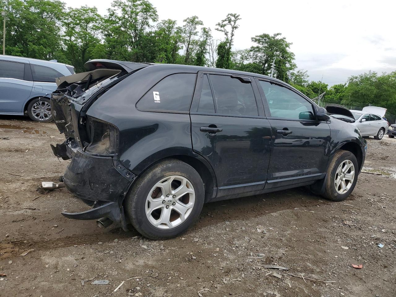 2013 Ford Edge Black vin: 2FMDK3JC0DBC95459