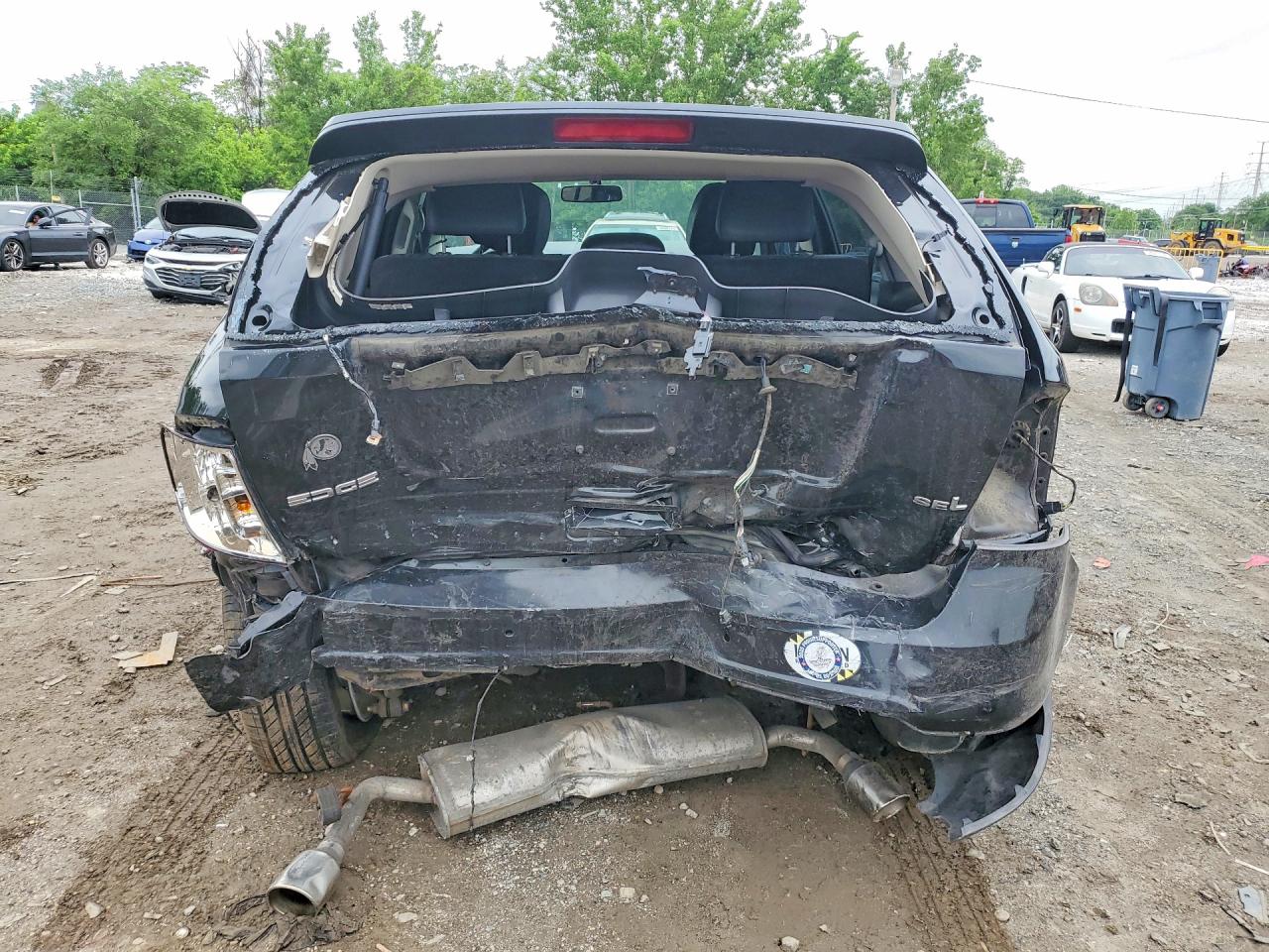 2013 Ford Edge Black vin: 2FMDK3JC0DBC95459