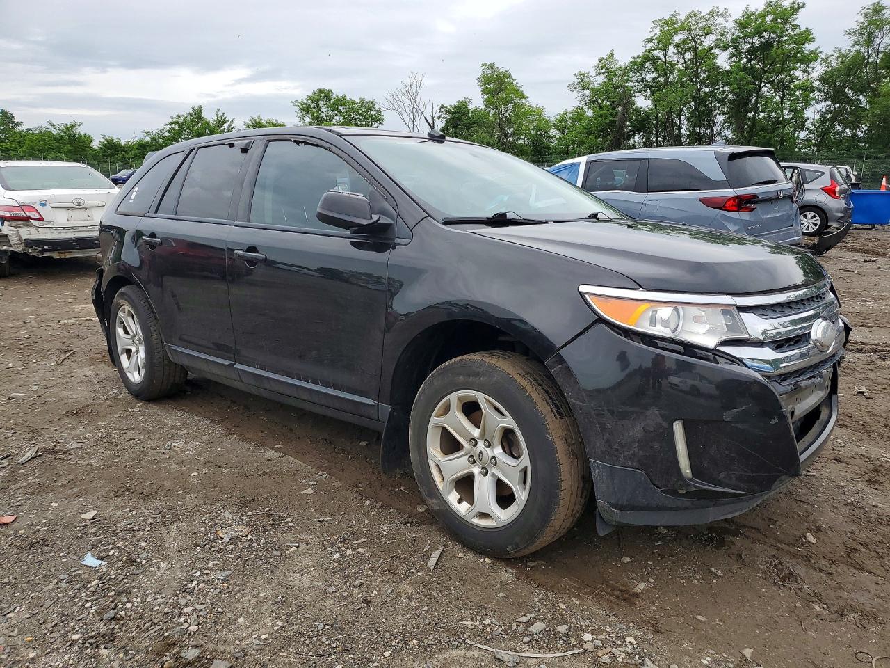 2013 Ford Edge Black vin: 2FMDK3JC0DBC95459