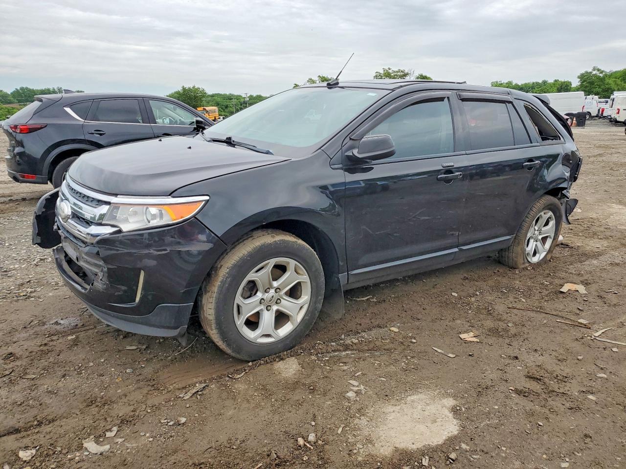 2013 Ford Edge Black vin: 2FMDK3JC0DBC95459