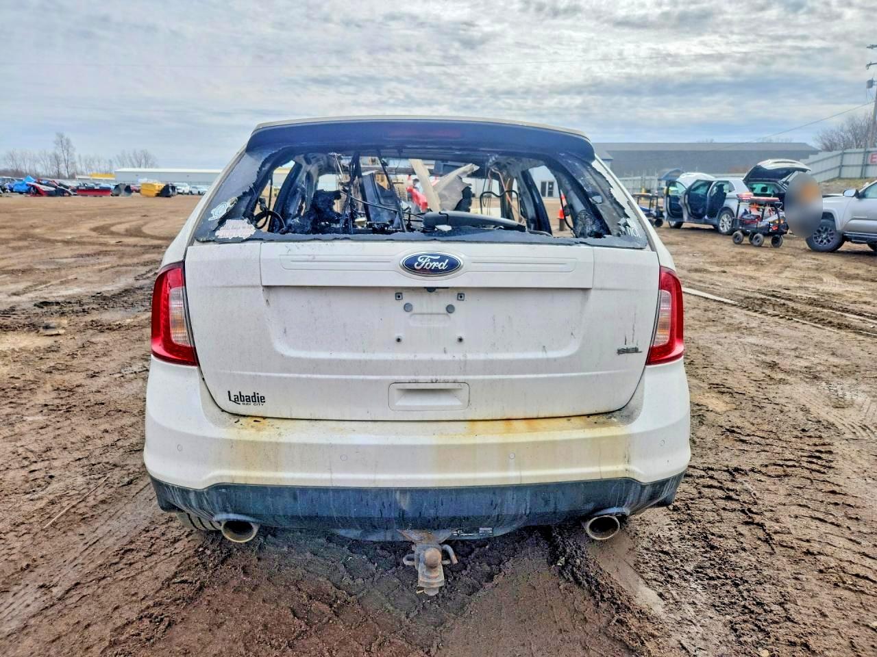 2013 Ford Edge Sel White vin: 2FMDK3JC0DBE12182