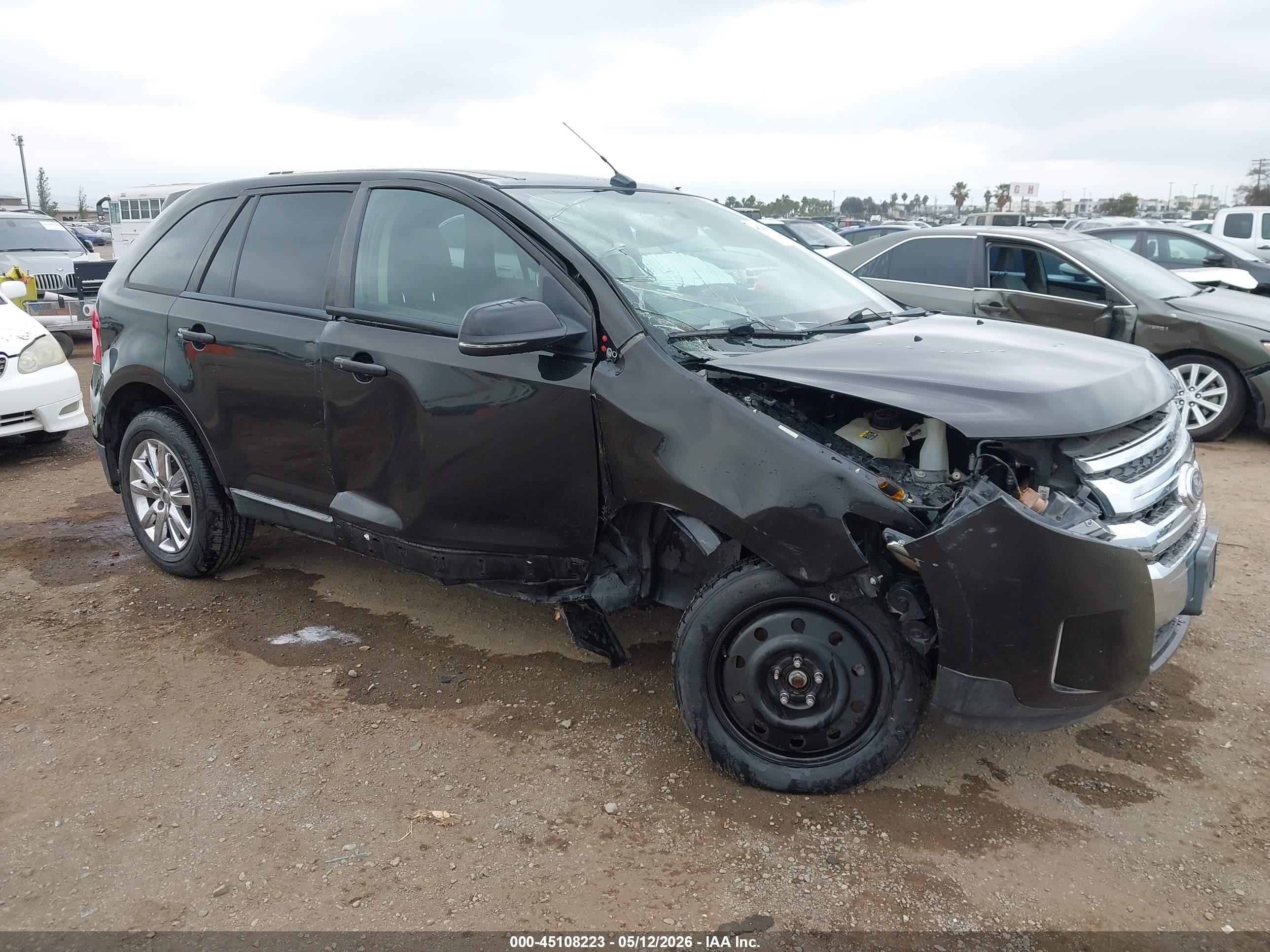 2013 Ford Edge Sel Black vin: 2FMDK3JC0DBE19228