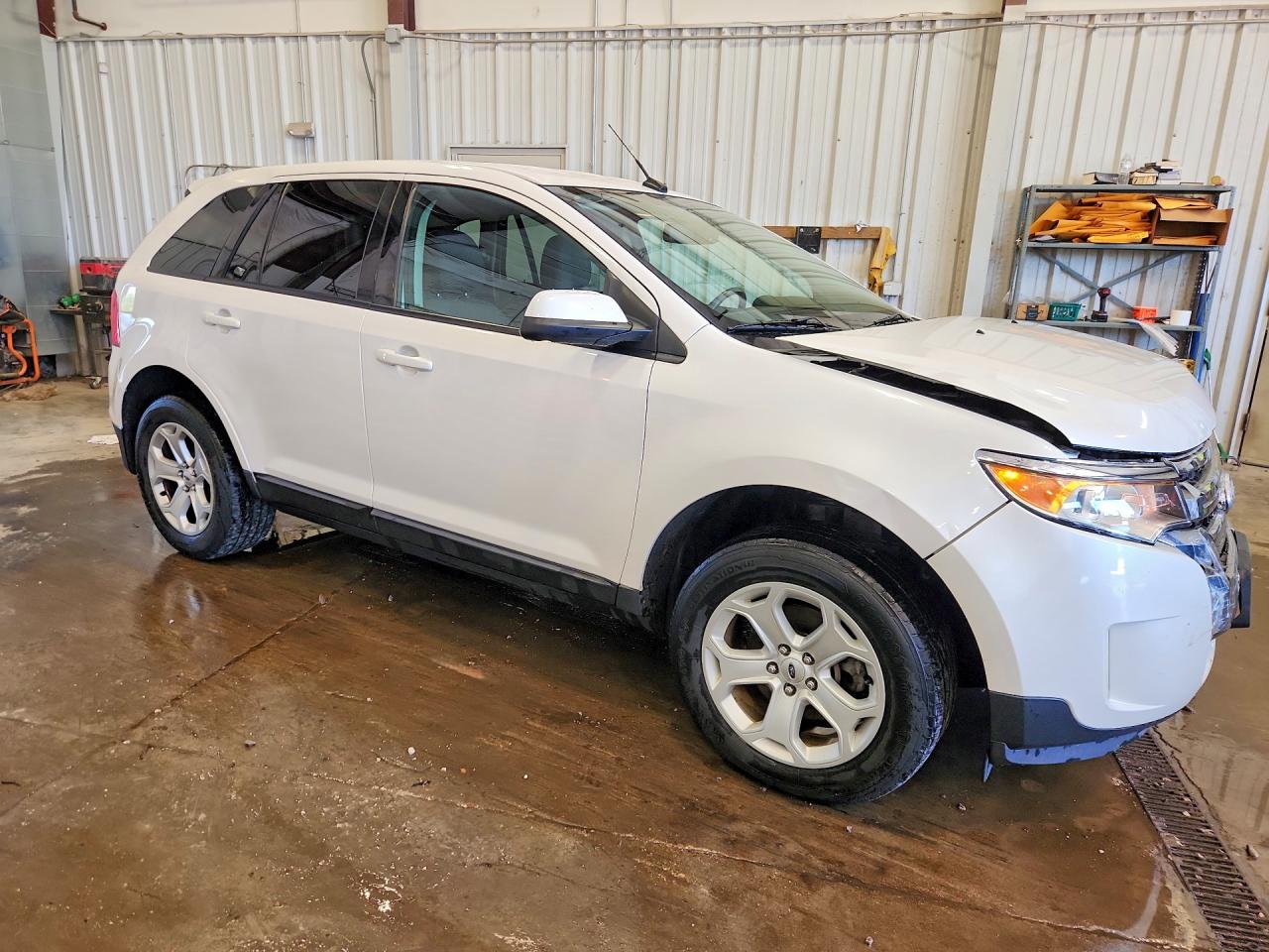 2013 Ford Edge Sel White vin: 2FMDK3JC0DBE38894