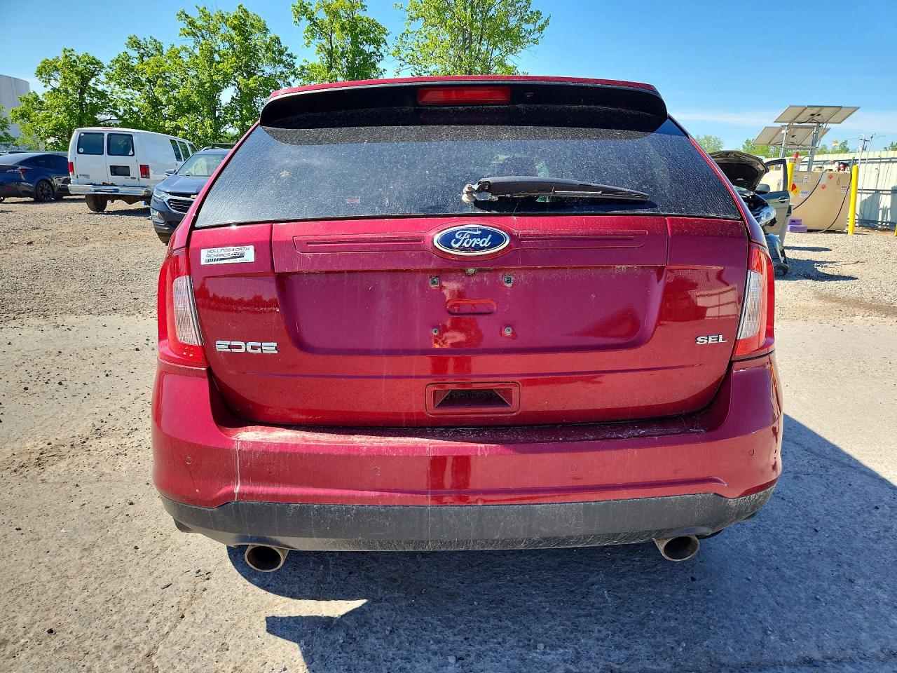 2014 Ford Edge Sel Red vin: 2FMDK3JC0EBA05433