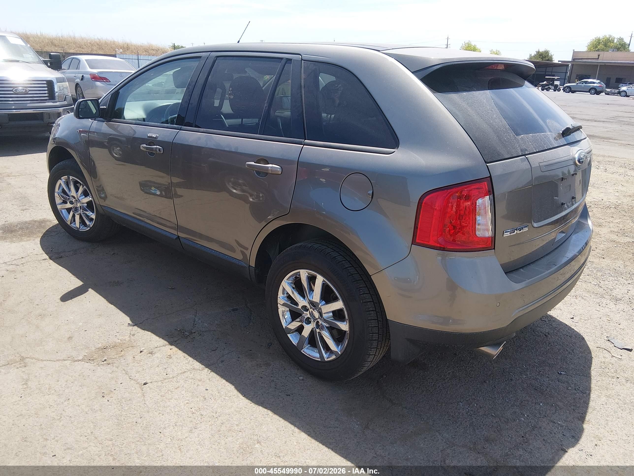 2014 Ford Edge Sel Gray vin: 2FMDK3JC0EBA10731