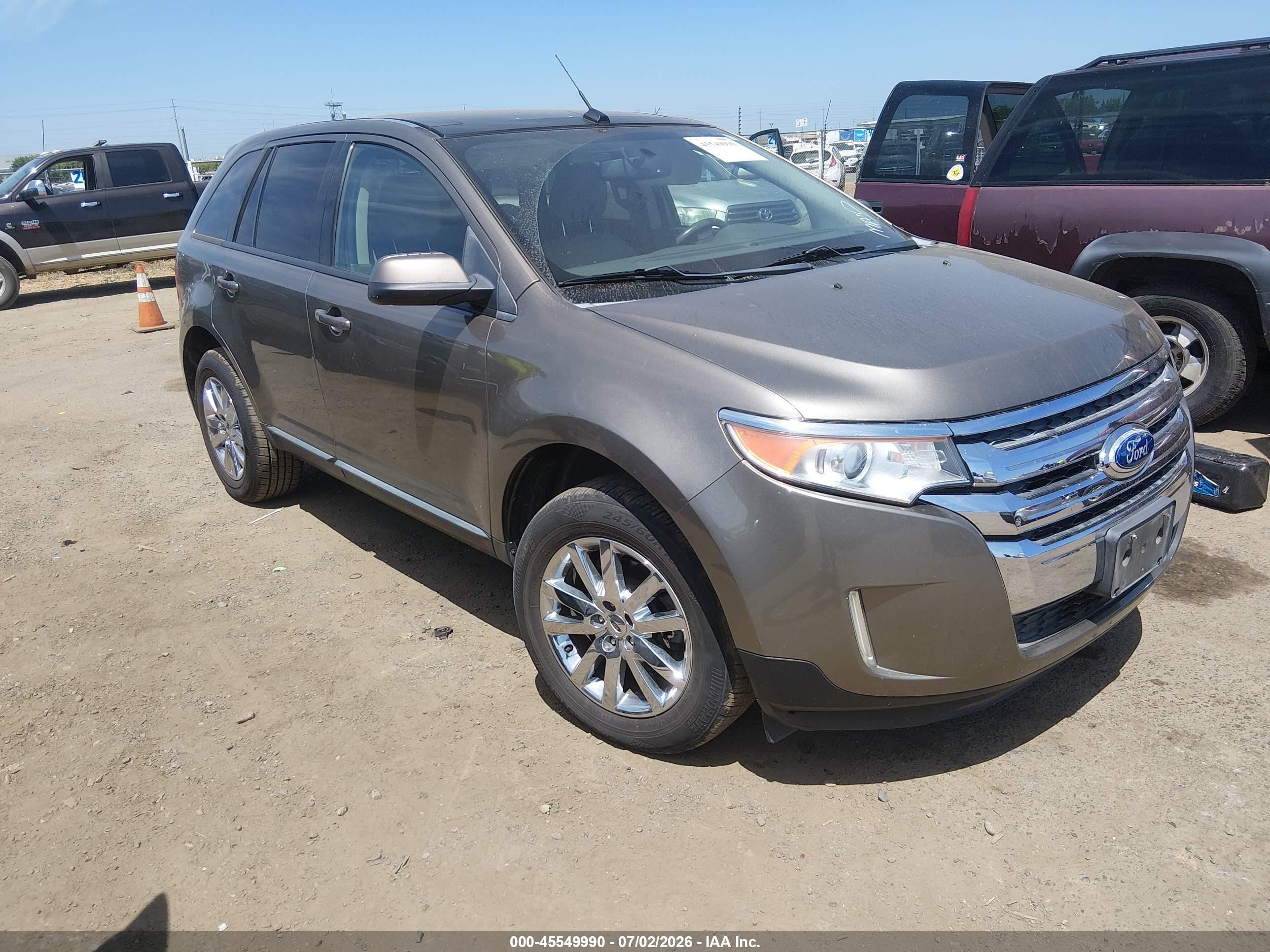 2014 Ford Edge Sel Gray vin: 2FMDK3JC0EBA10731
