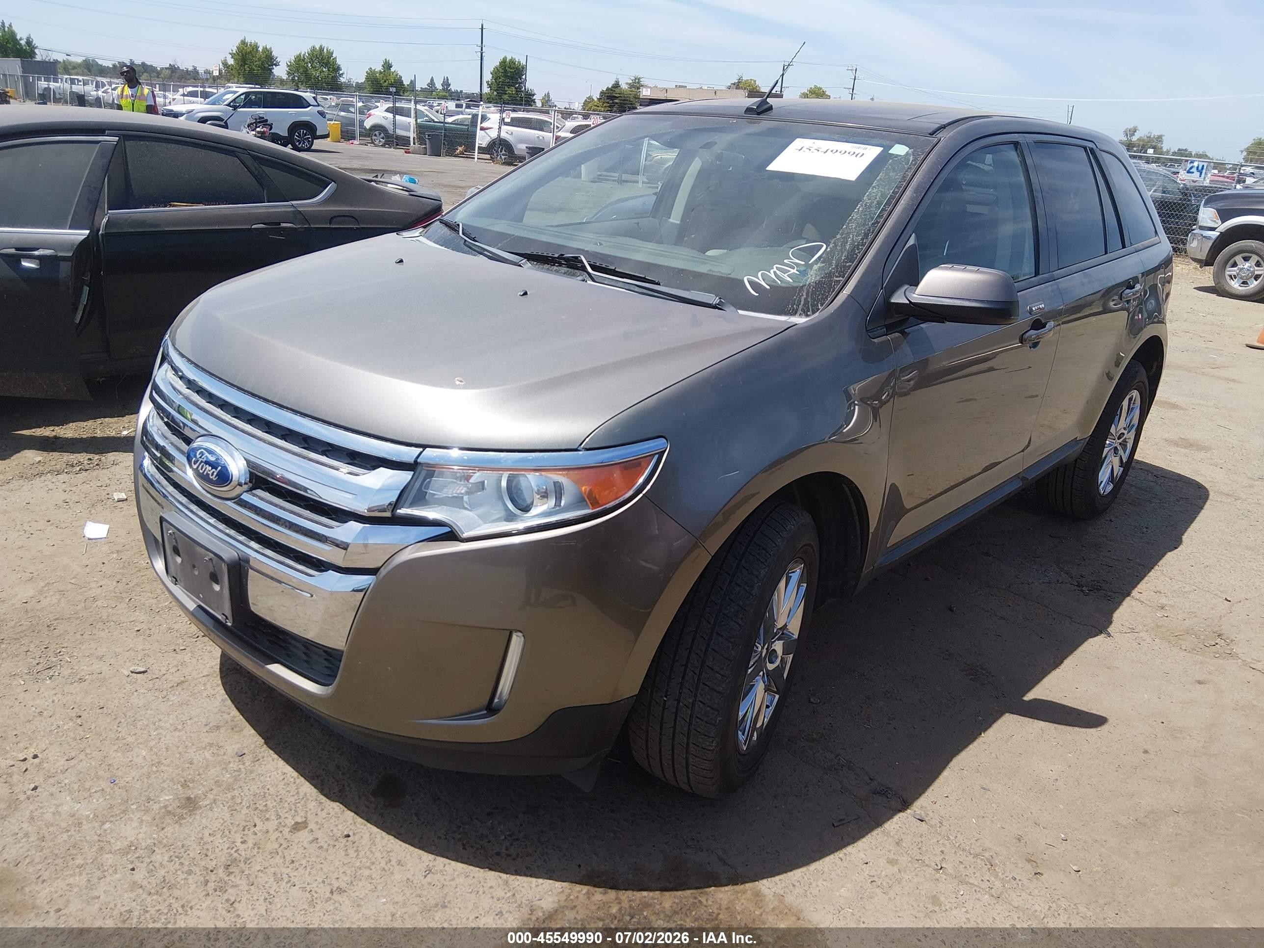 2014 Ford Edge Sel Gray vin: 2FMDK3JC0EBA10731