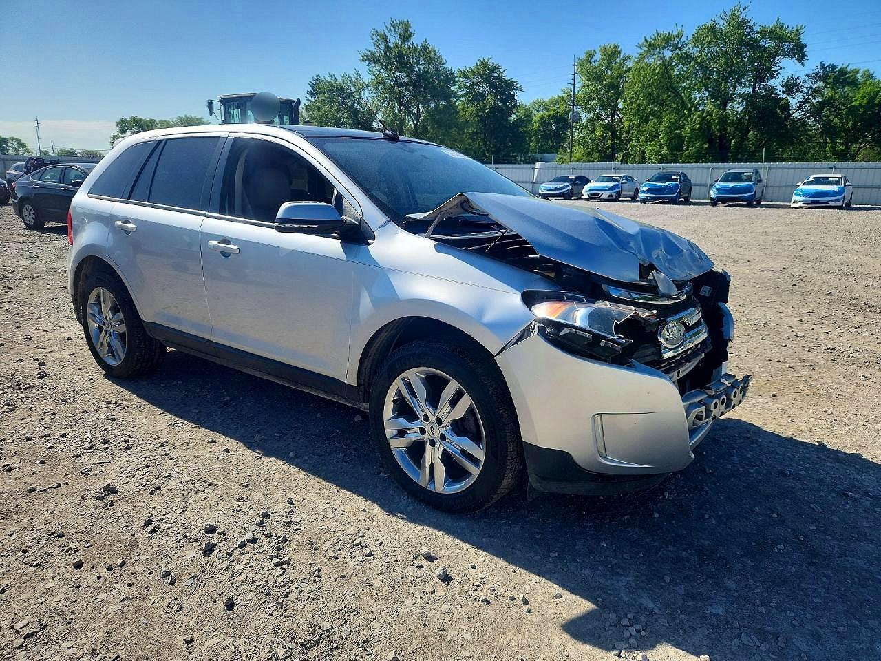 2014 Ford Edge Sel Silver vin: 2FMDK3JC0EBA24273