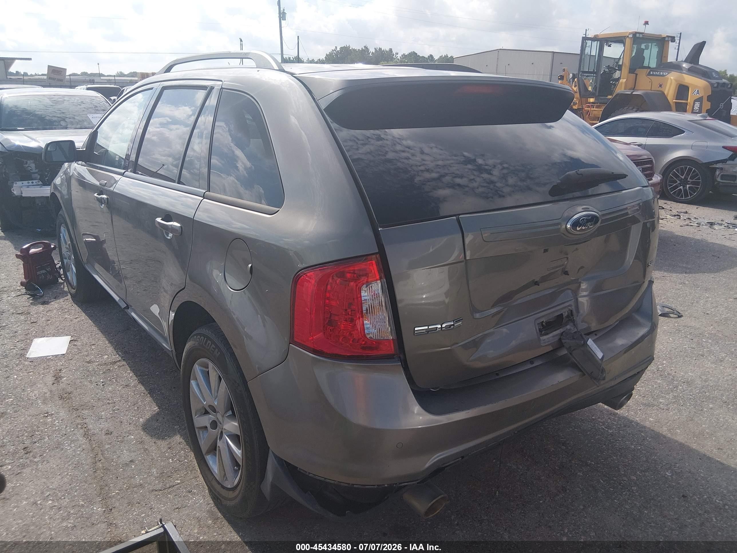 2014 Ford Edge Sel Gray vin: 2FMDK3JC0EBA24564