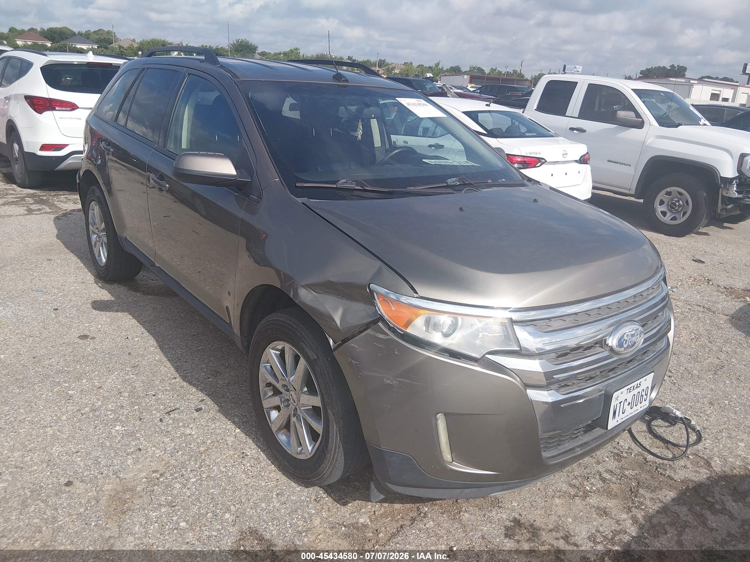 2014 Ford Edge Sel Gray vin: 2FMDK3JC0EBA24564