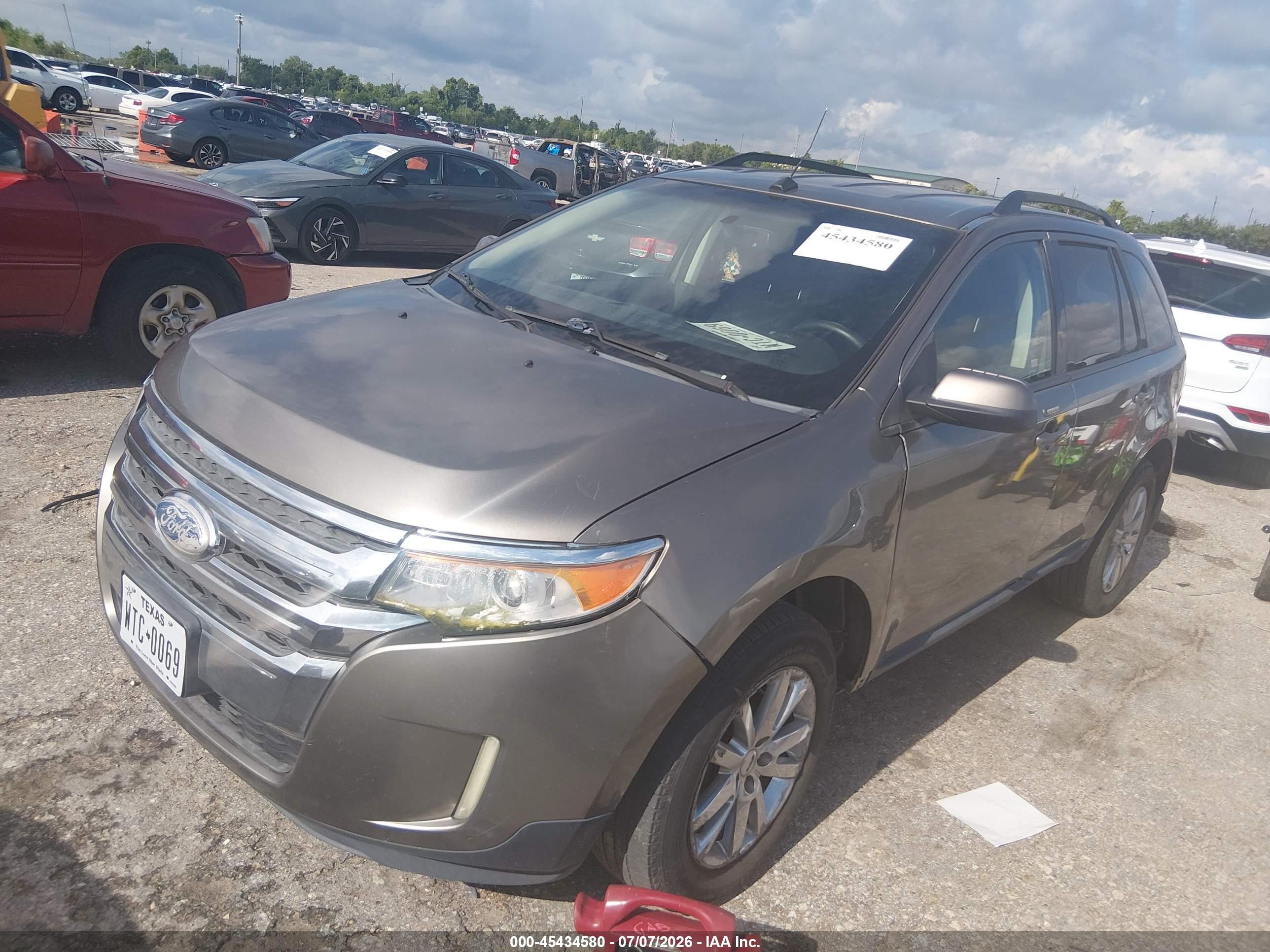 2014 Ford Edge Sel Gray vin: 2FMDK3JC0EBA24564