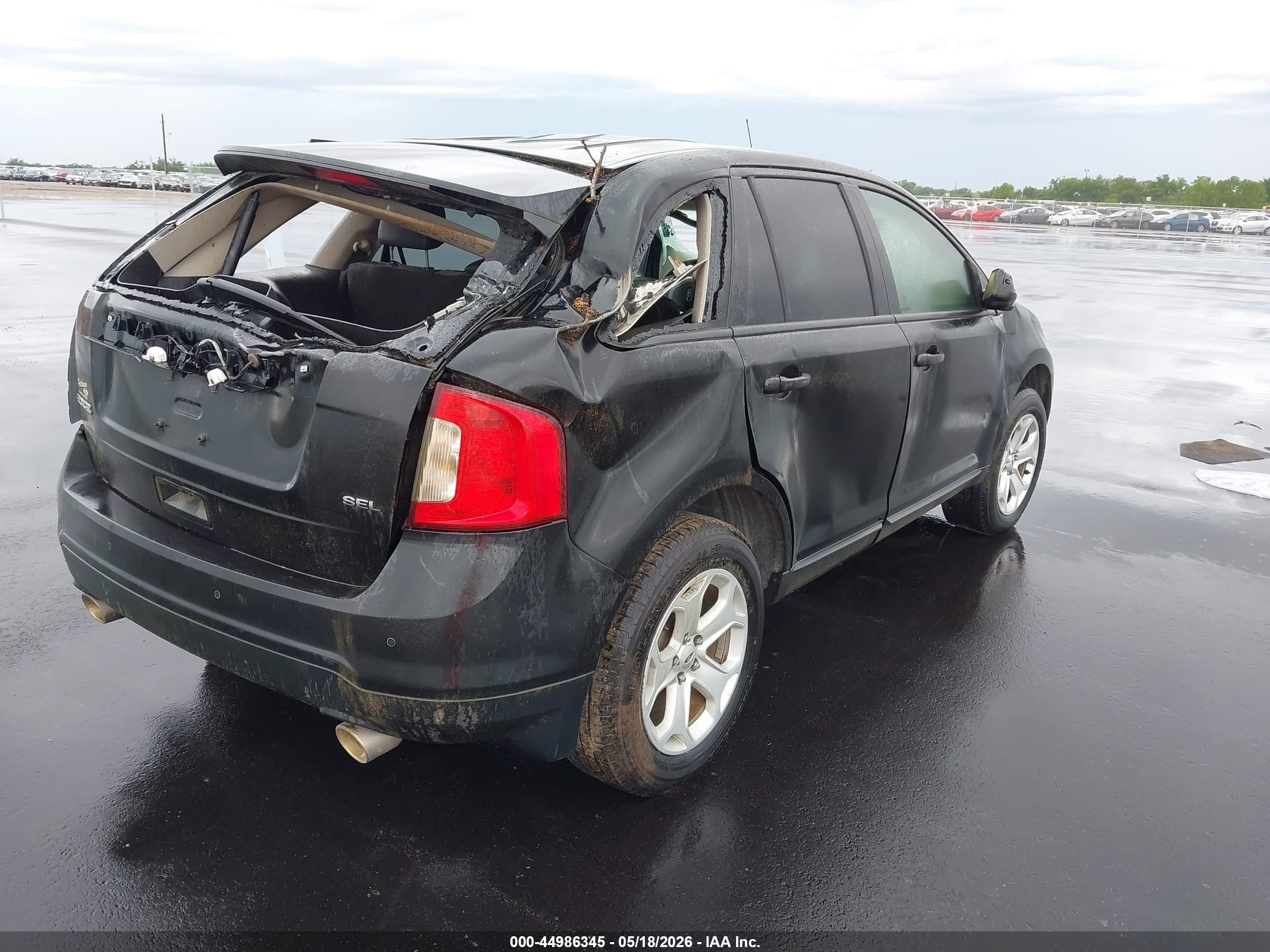 2014 Ford Edge Sel Black vin: 2FMDK3JC0EBA29487