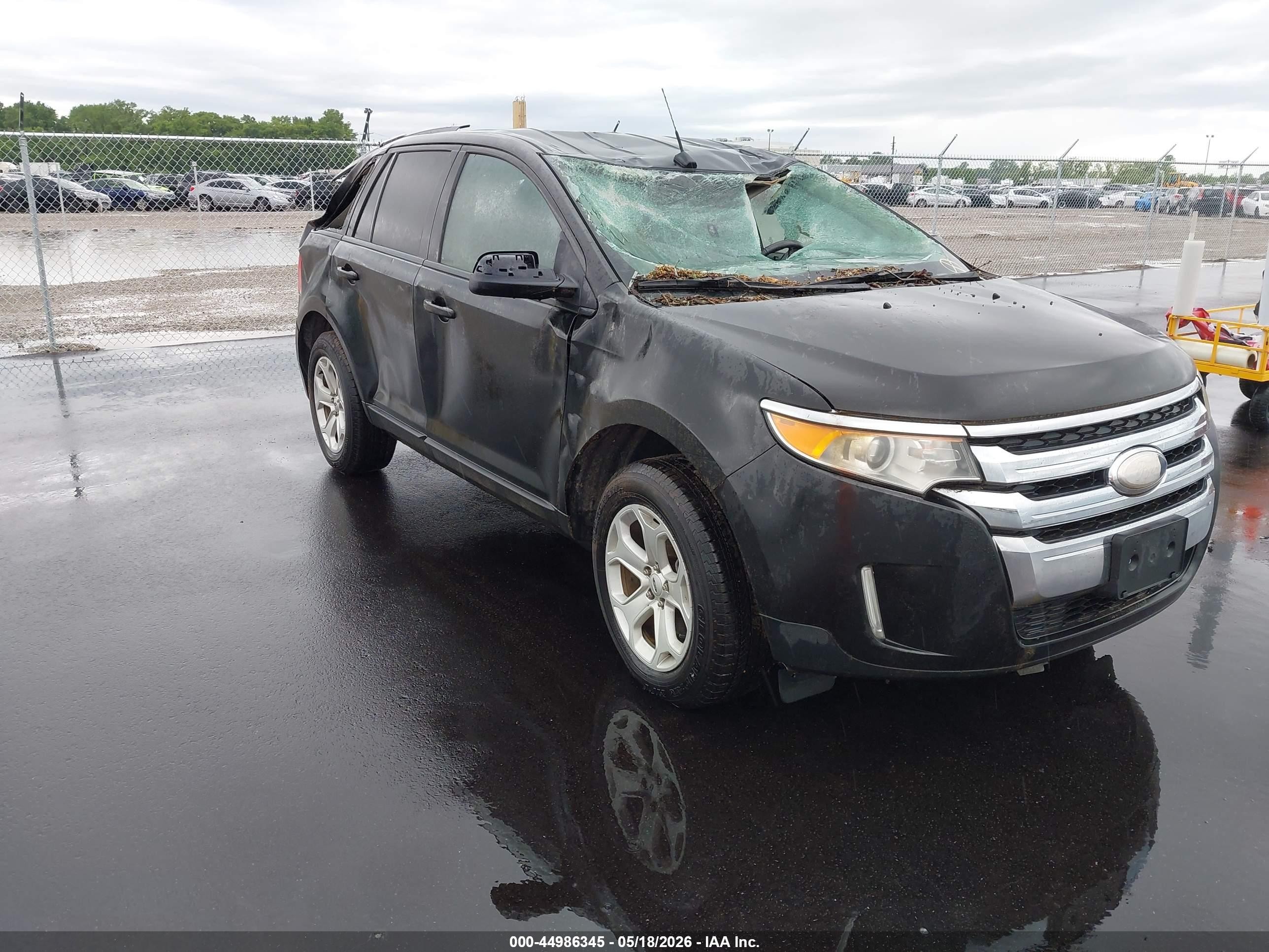 2014 Ford Edge Sel Black vin: 2FMDK3JC0EBA29487