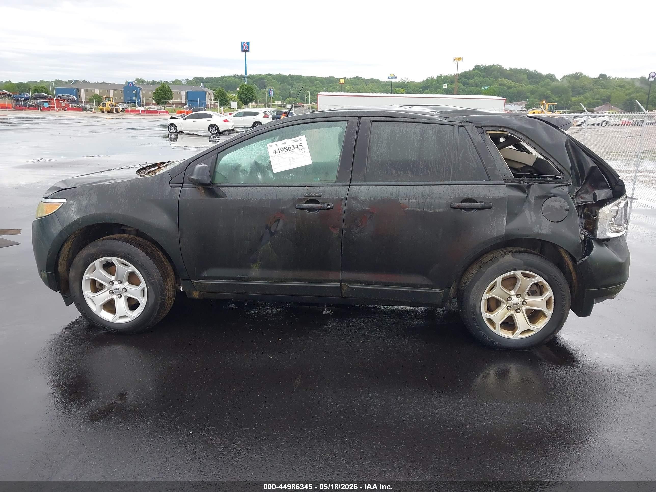 2014 Ford Edge Sel Black vin: 2FMDK3JC0EBA29487