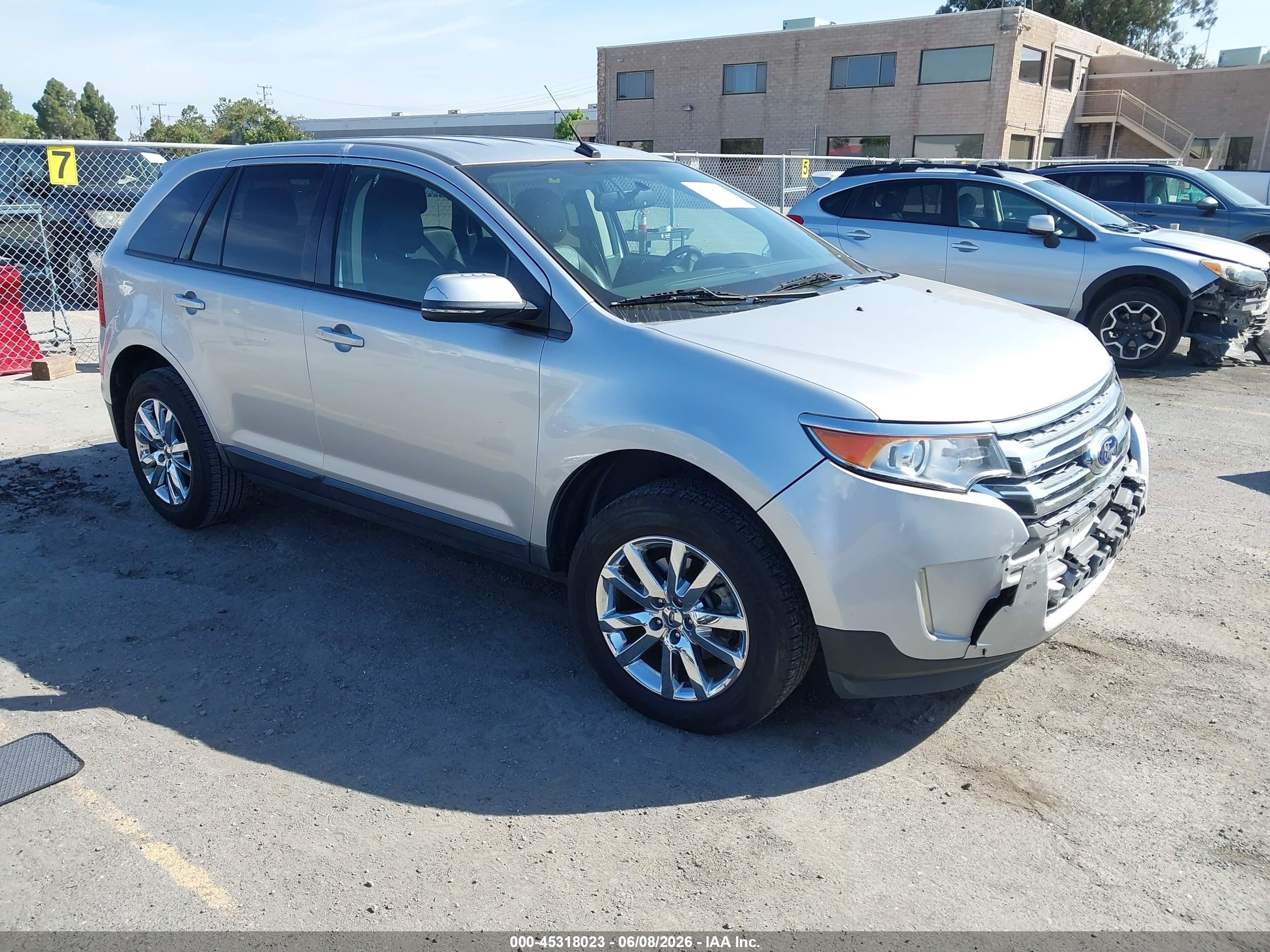 2014 Ford Edge Sel Silver vin: 2FMDK3JC0EBB39309