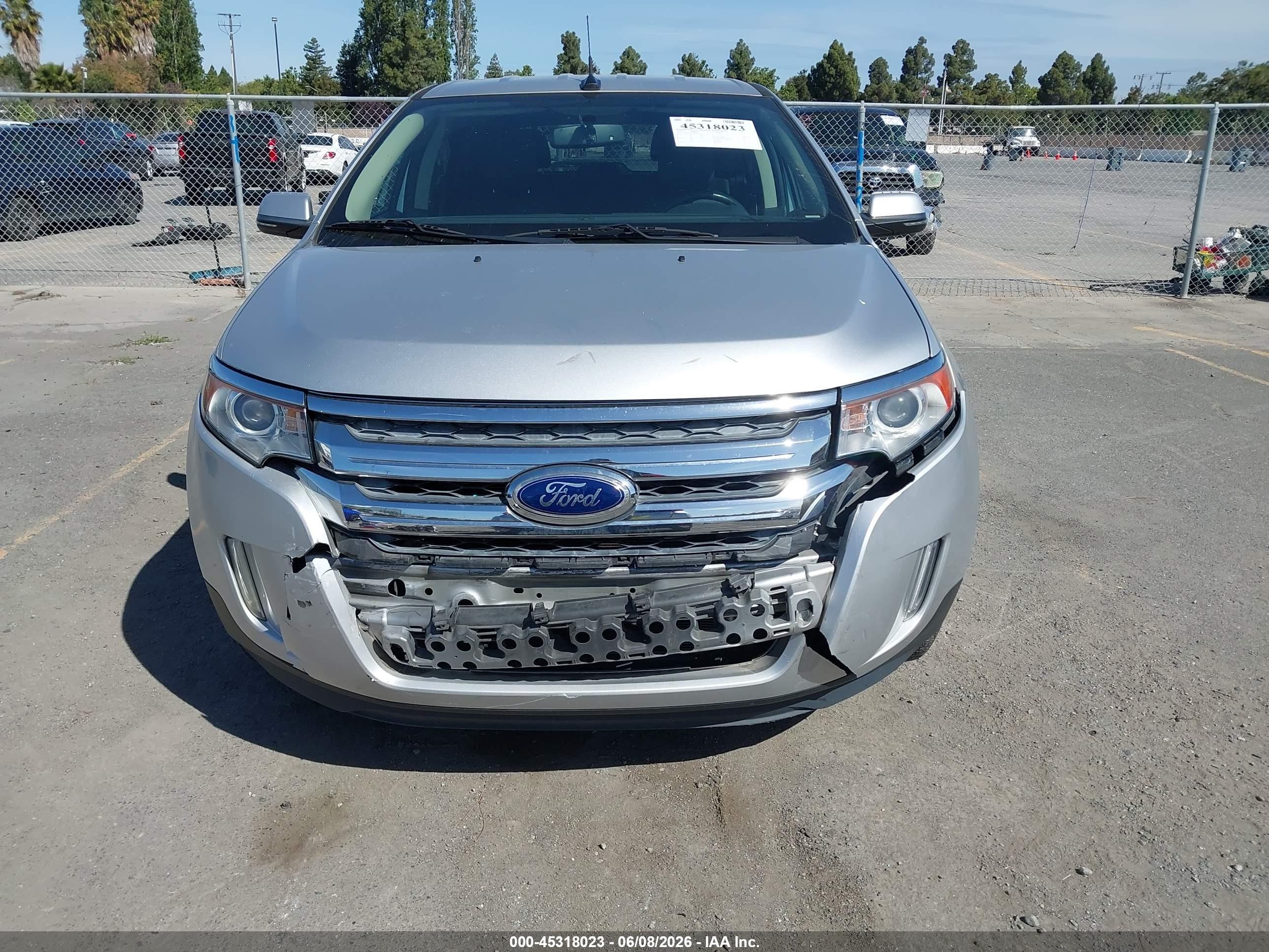 2014 Ford Edge Sel Silver vin: 2FMDK3JC0EBB39309