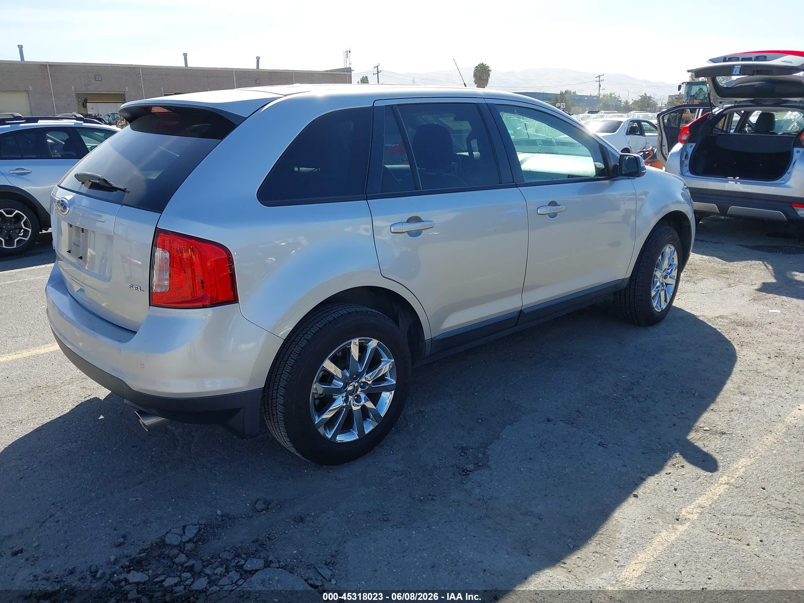2014 Ford Edge Sel Silver vin: 2FMDK3JC0EBB39309