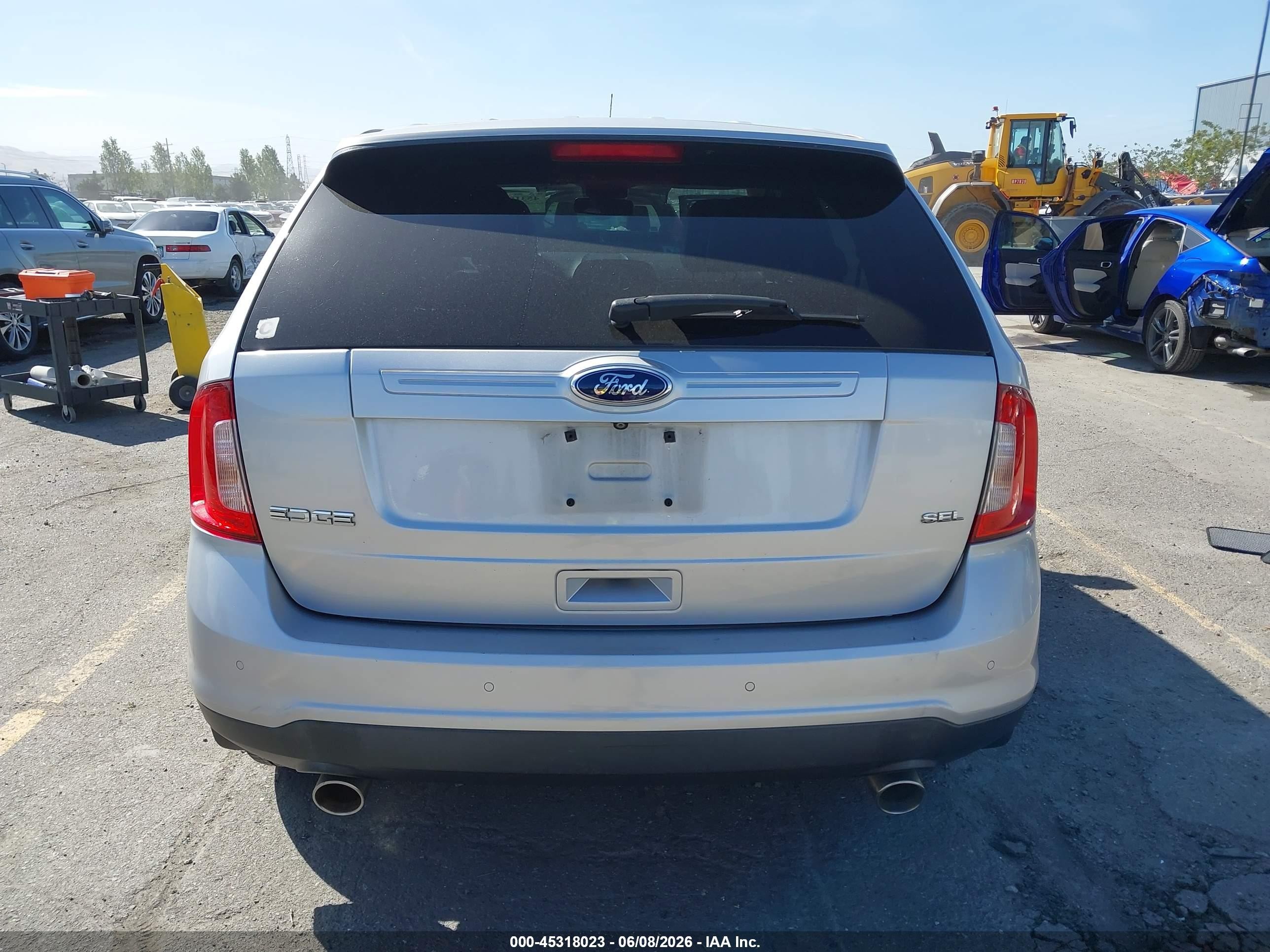 2014 Ford Edge Sel Silver vin: 2FMDK3JC0EBB39309