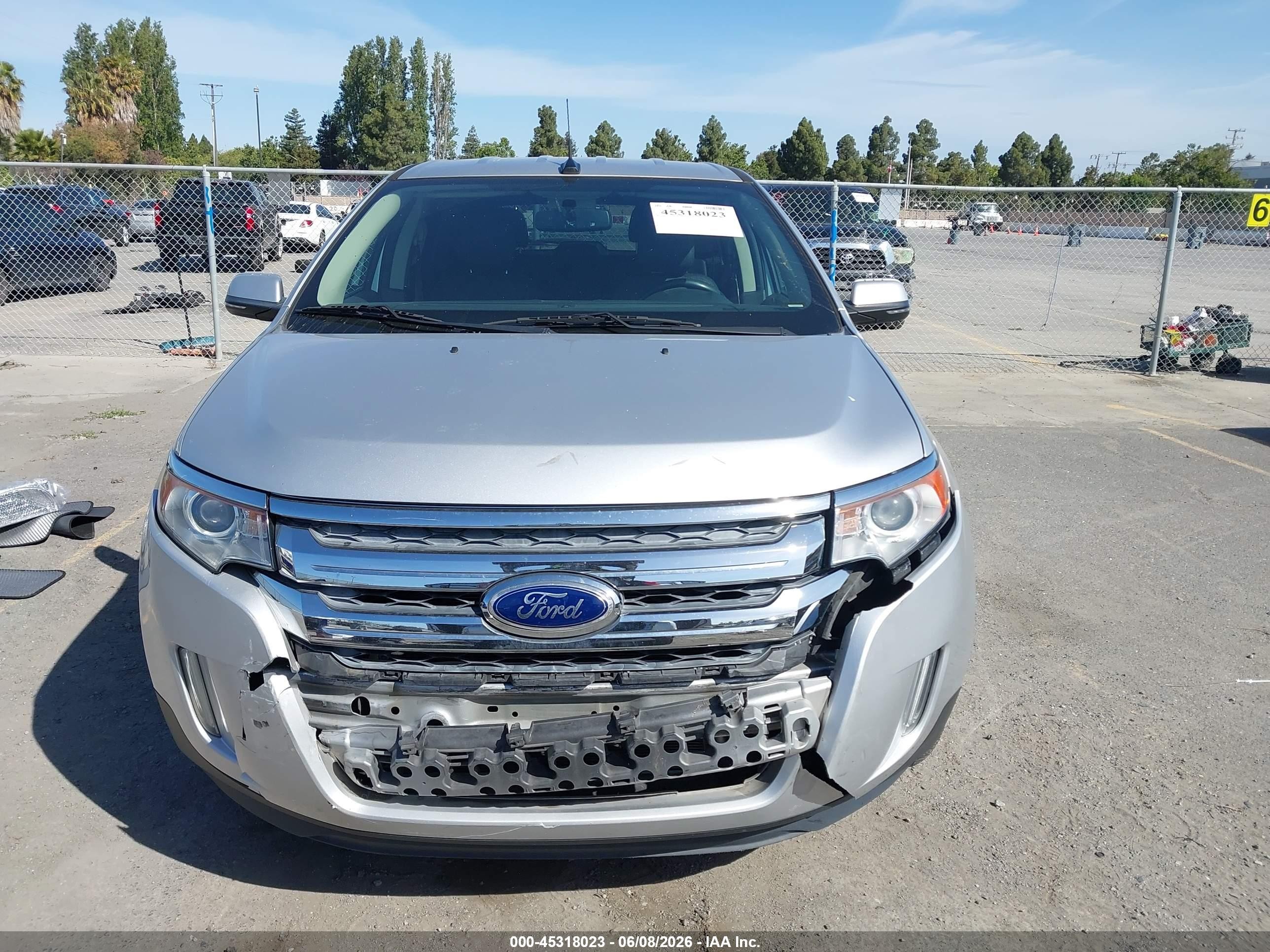 2014 Ford Edge Sel Silver vin: 2FMDK3JC0EBB39309