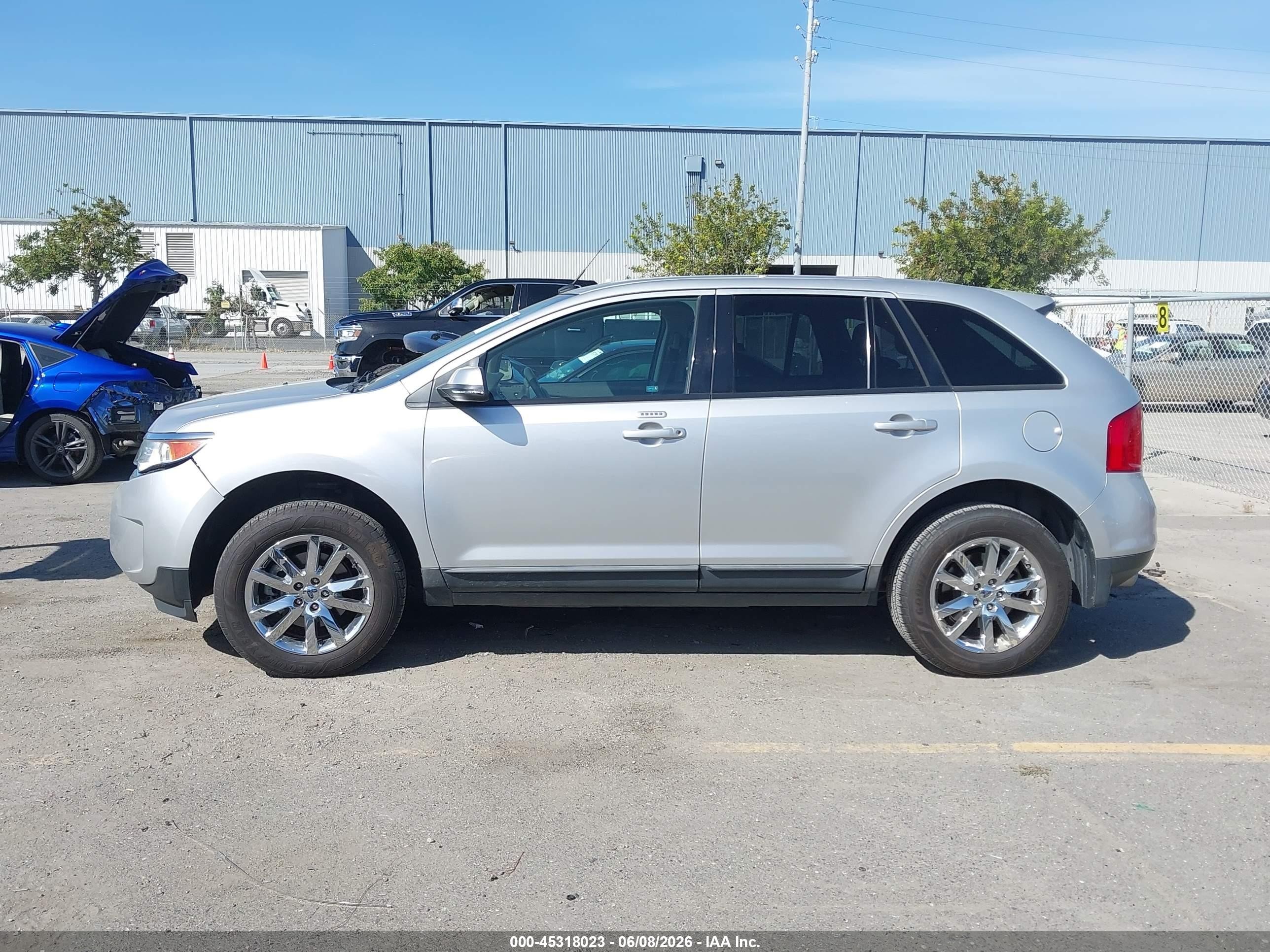 2014 Ford Edge Sel Silver vin: 2FMDK3JC0EBB39309