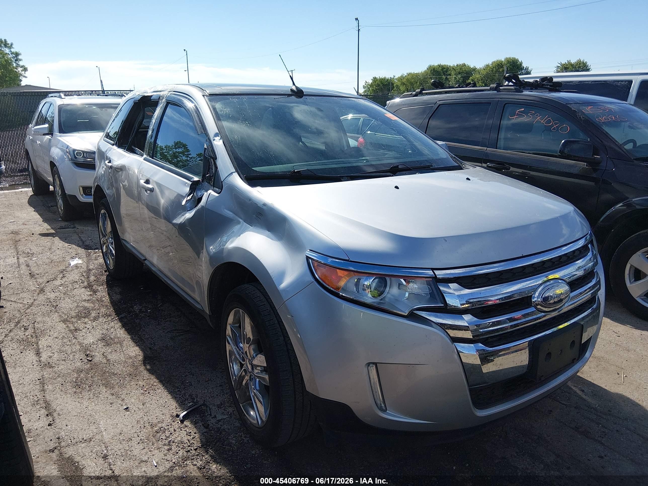 2014 Ford Edge Sel Silver vin: 2FMDK3JC0EBB54022