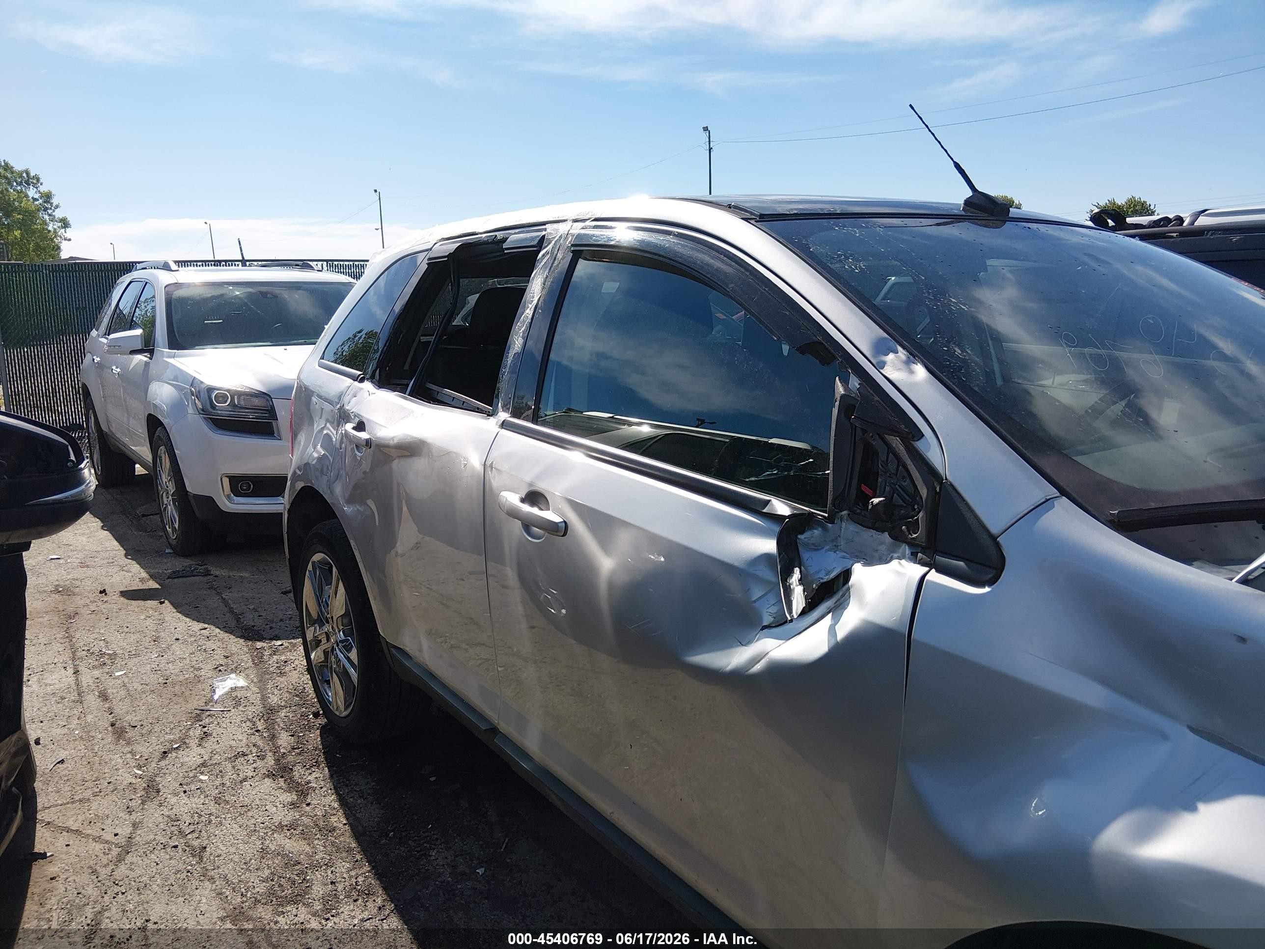 2014 Ford Edge Sel Silver vin: 2FMDK3JC0EBB54022