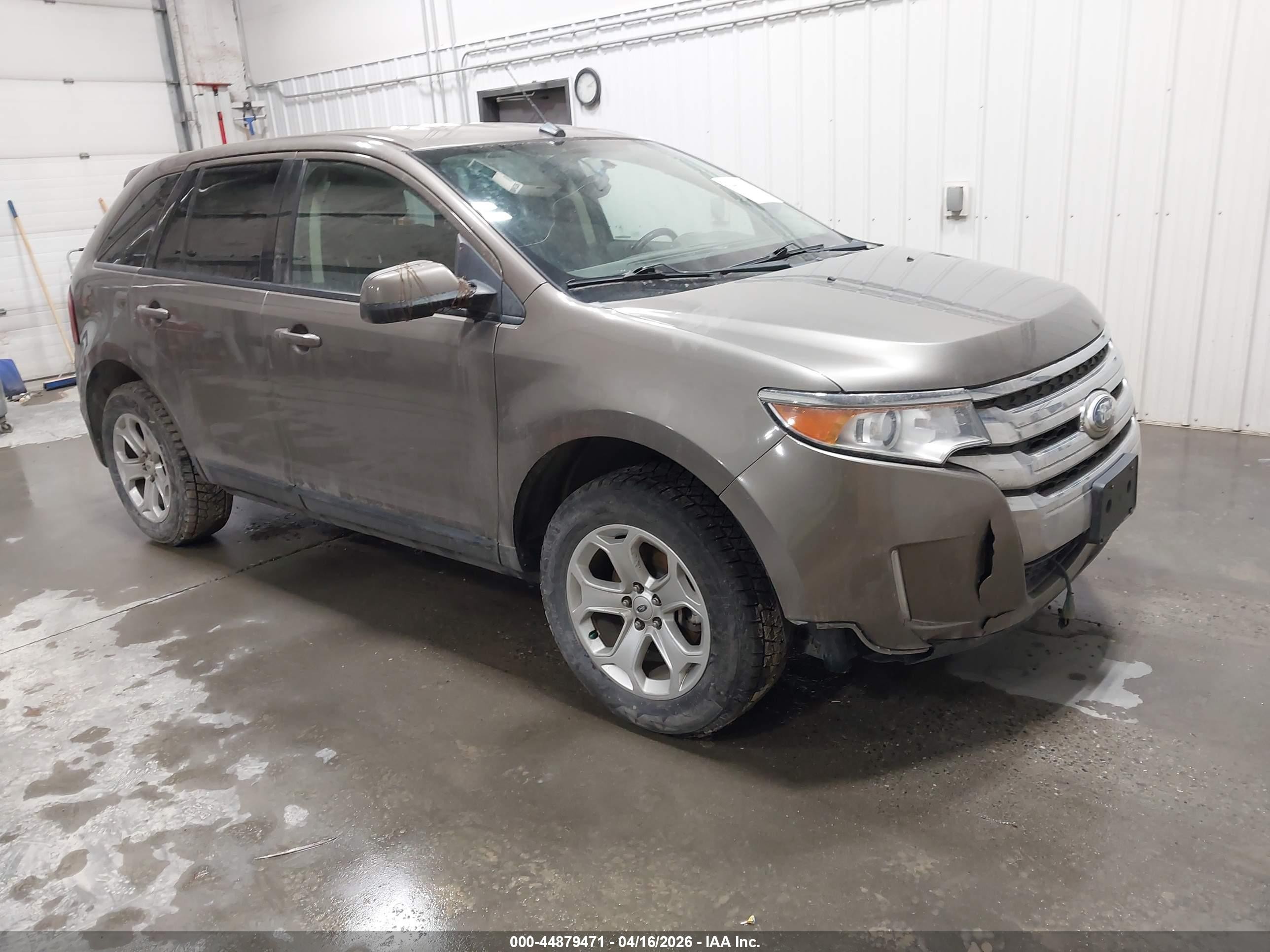 2014 Ford Edge Sel Beige vin: 2FMDK3JC0EBB70009