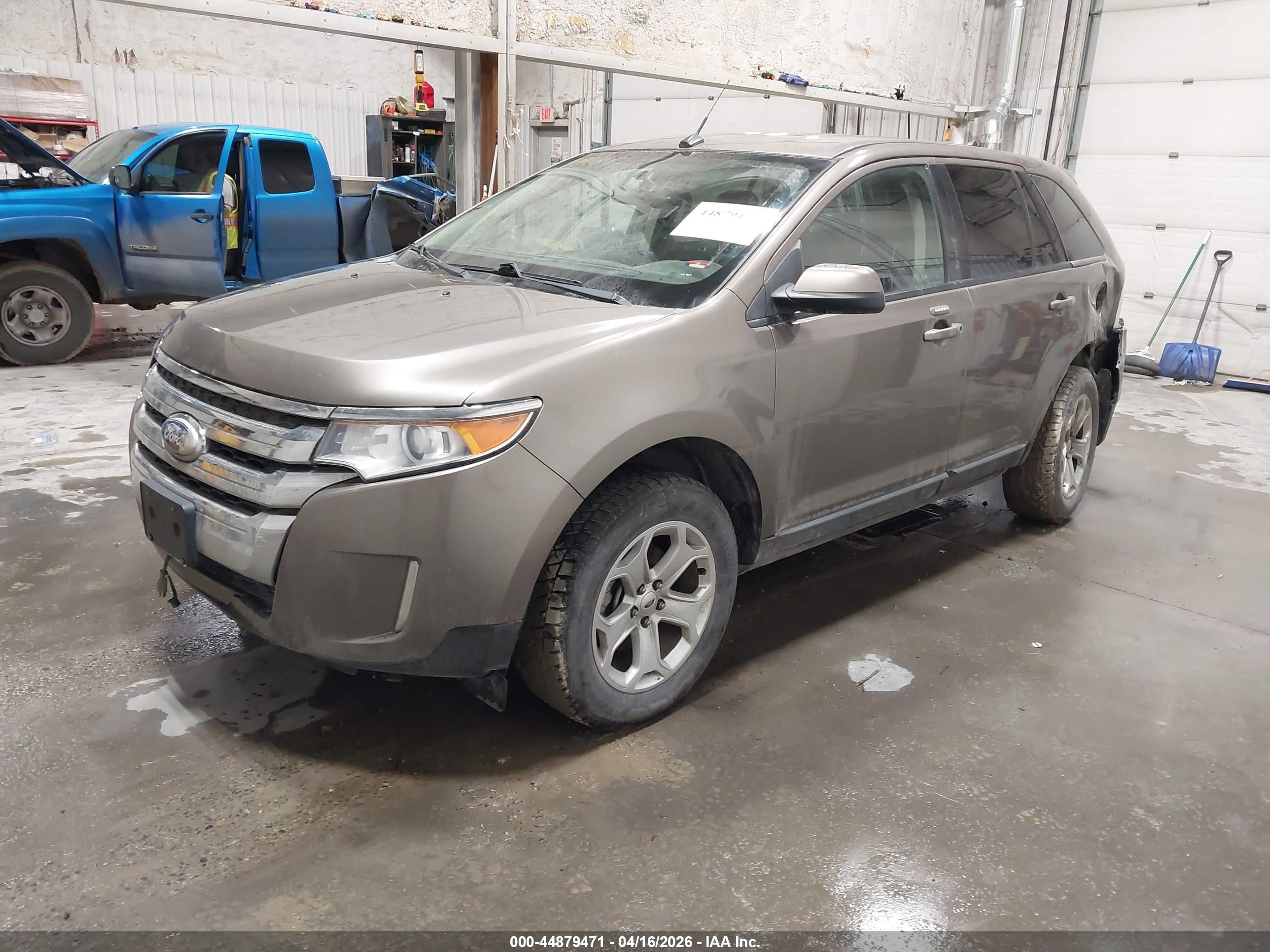 2014 Ford Edge Sel Beige vin: 2FMDK3JC0EBB70009