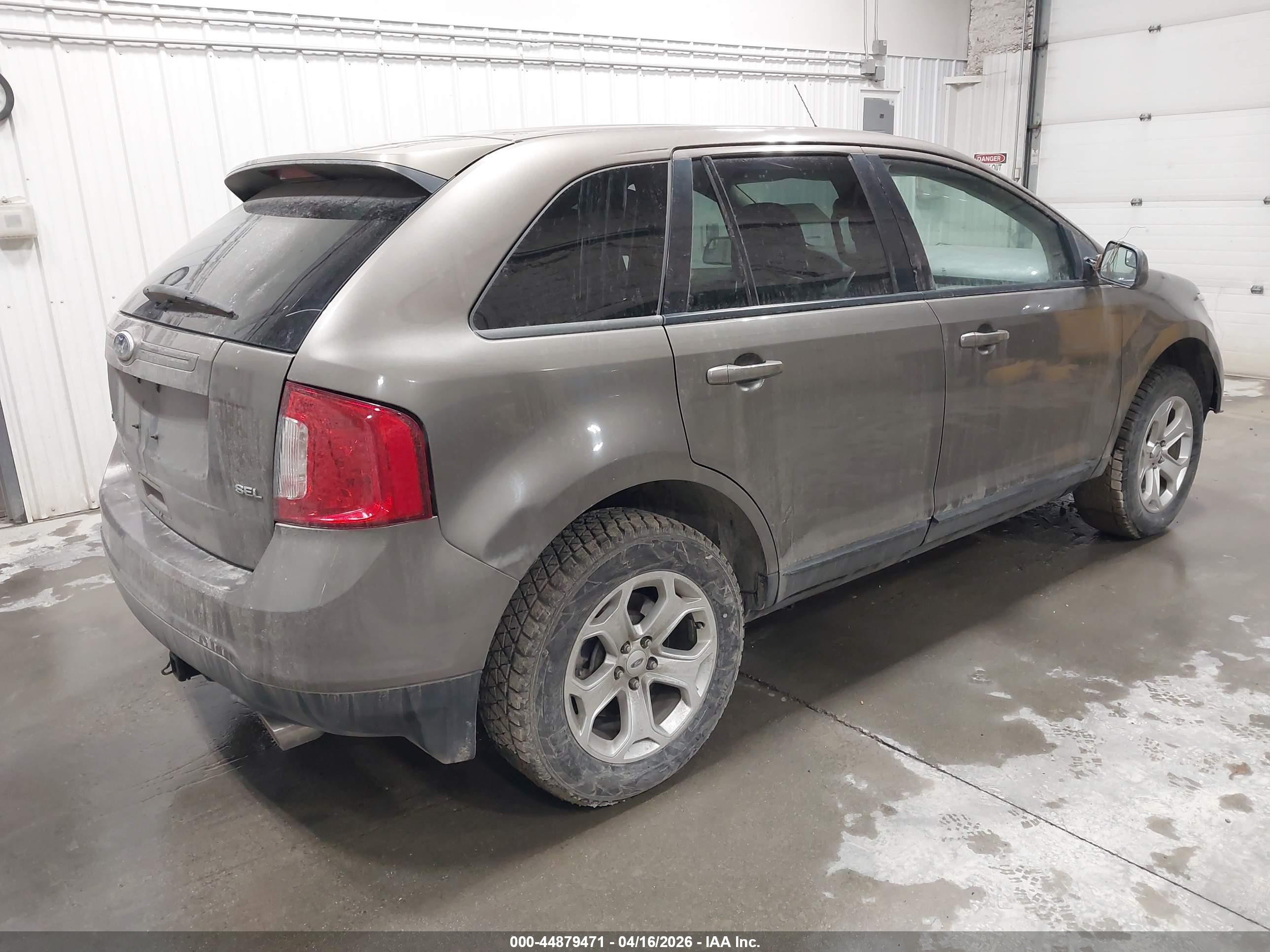 2014 Ford Edge Sel Beige vin: 2FMDK3JC0EBB70009