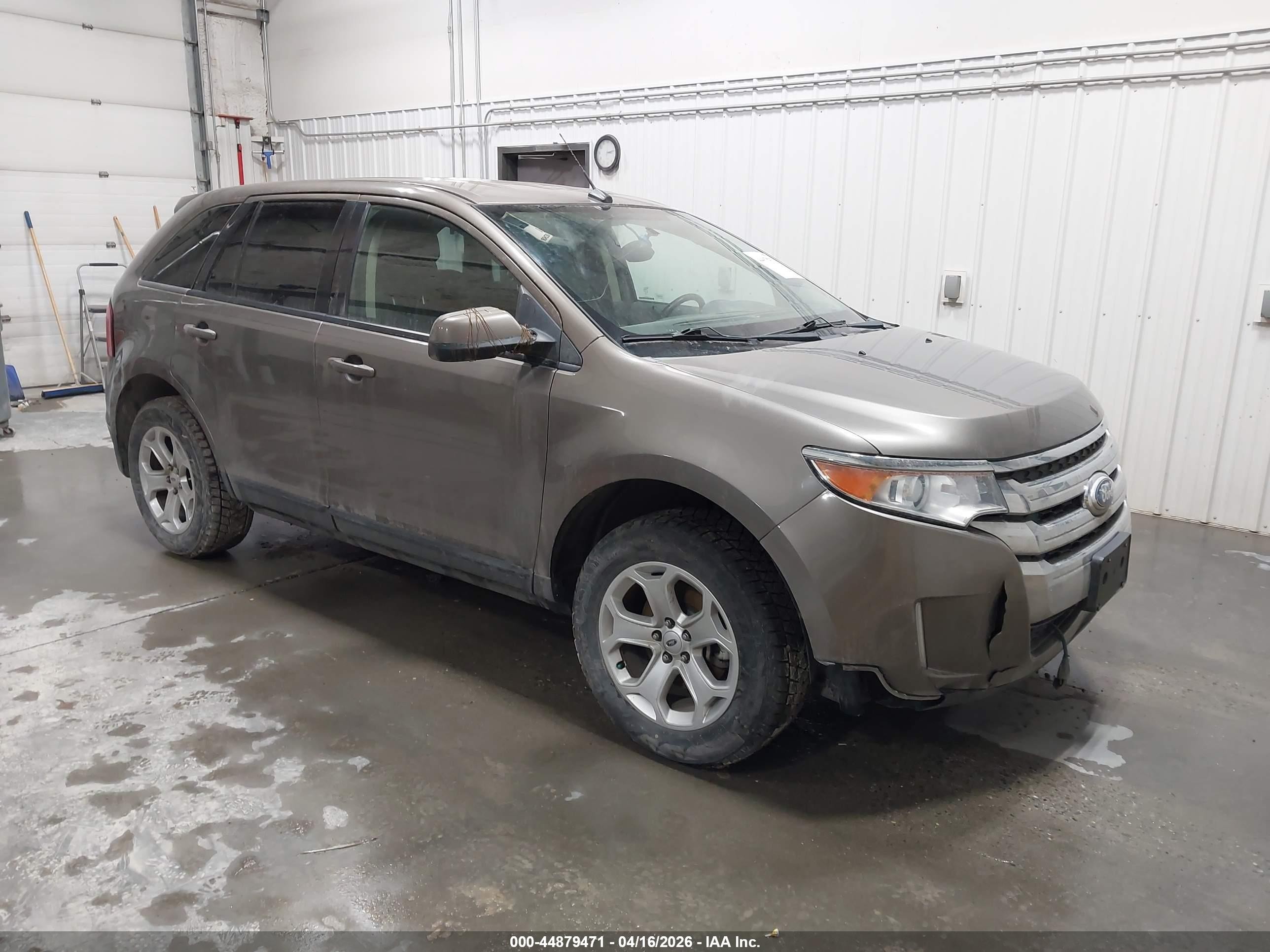 2014 Ford Edge Sel Beige vin: 2FMDK3JC0EBB70009