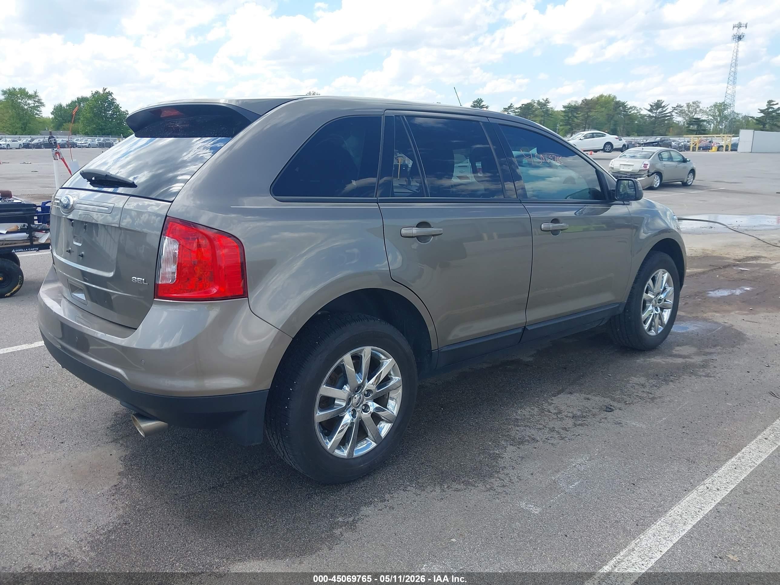 2014 Ford Edge Sel Gold vin: 2FMDK3JC0EBB74173
