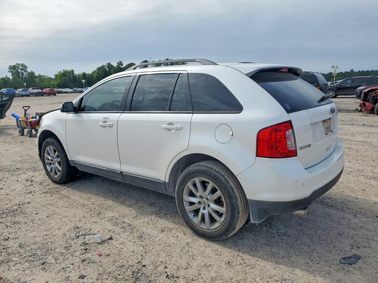 2014 Ford Edge Sel White vin: 2FMDK3JC0EBB75081