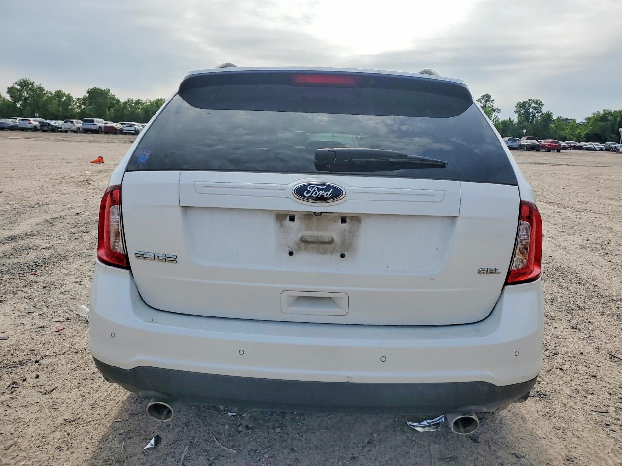 2014 Ford Edge Sel White vin: 2FMDK3JC0EBB75081