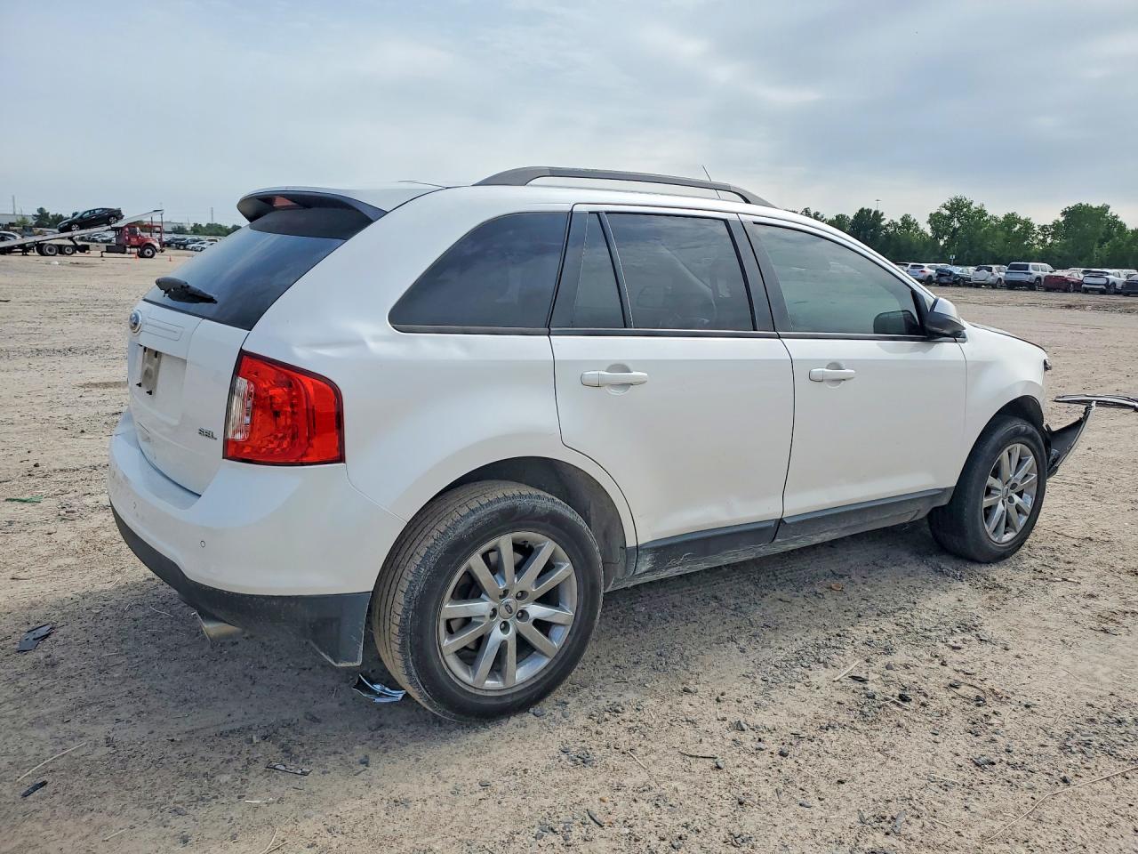 2014 Ford Edge Sel White vin: 2FMDK3JC0EBB75081
