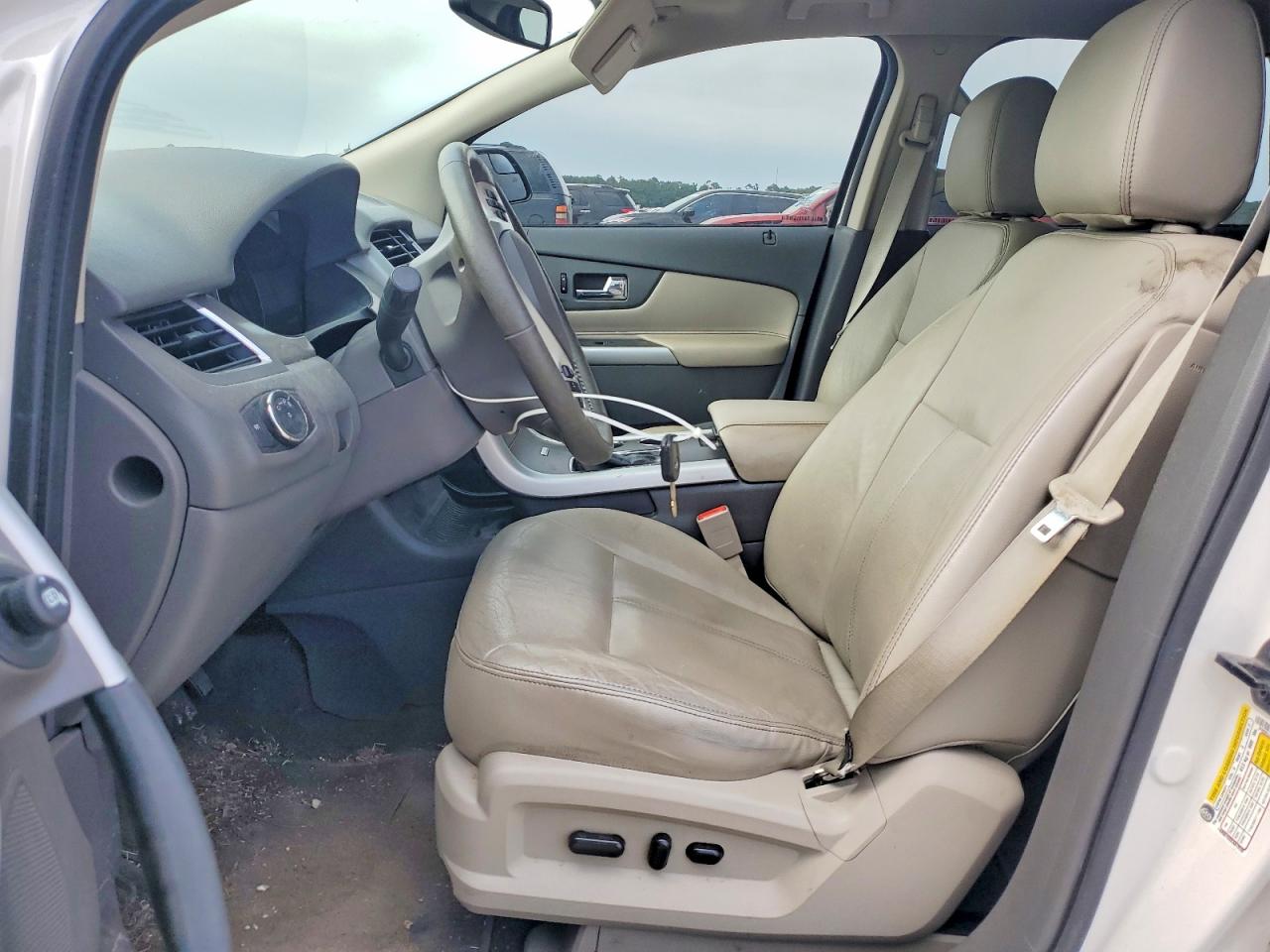 2014 Ford Edge Sel White vin: 2FMDK3JC0EBB75081