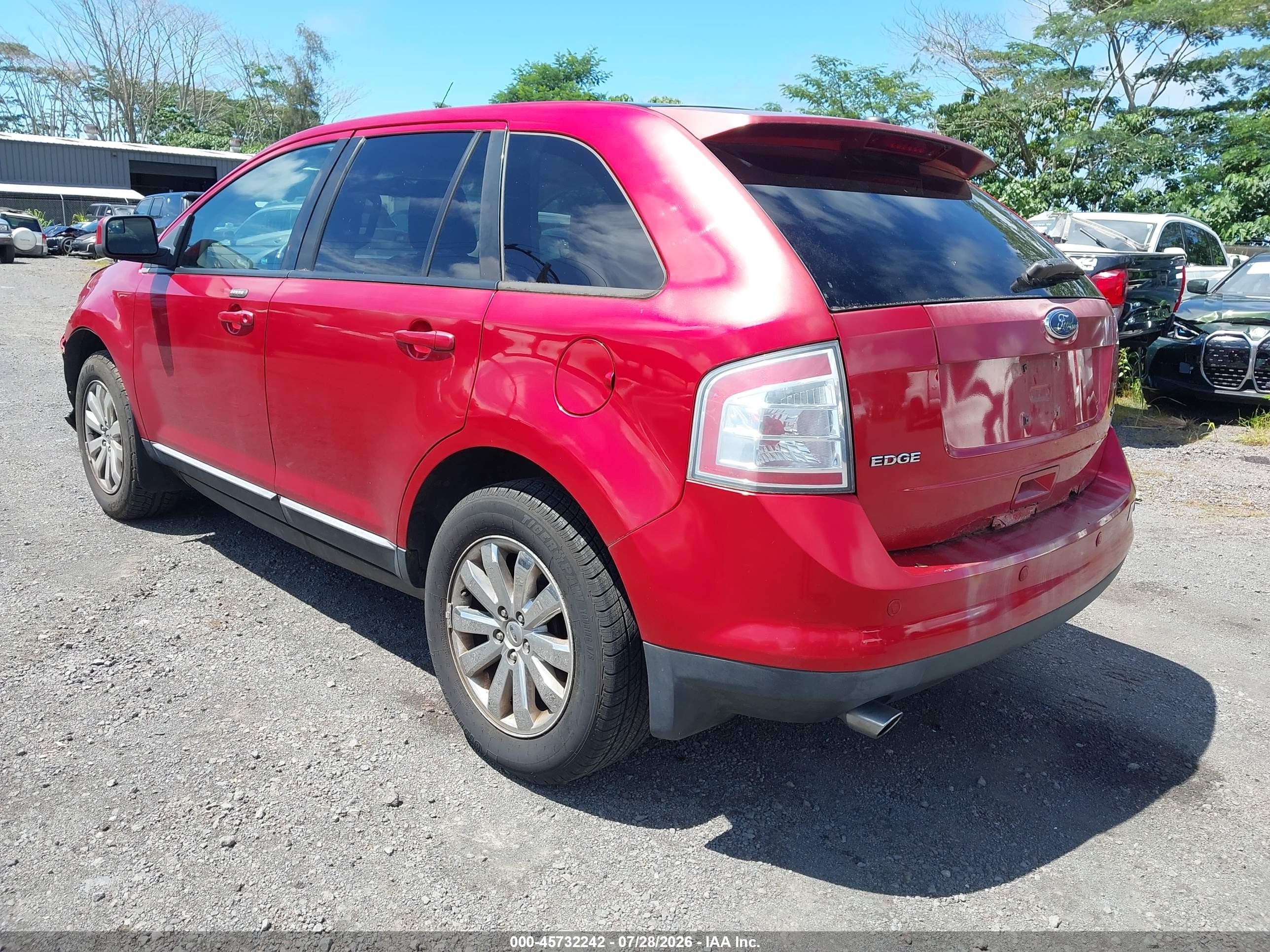 2010 Ford Edge Sel Red vin: 2FMDK3JC1ABA05953
