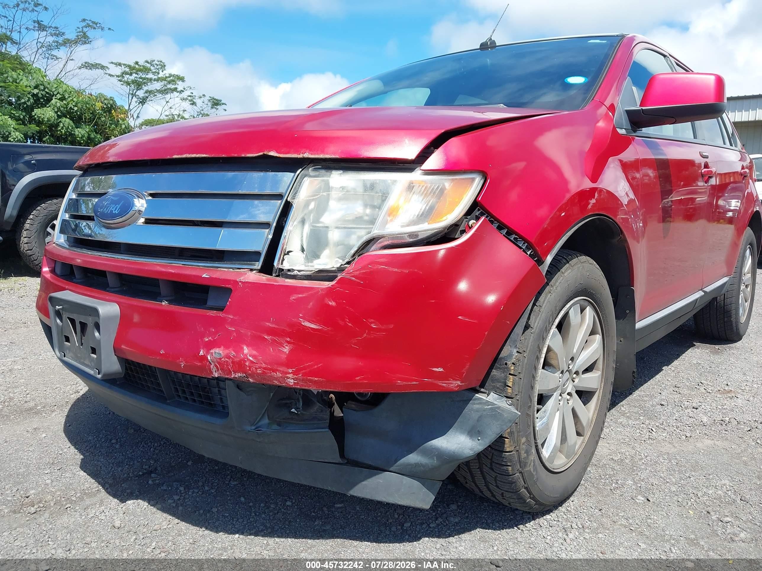 2010 Ford Edge Sel Red vin: 2FMDK3JC1ABA05953