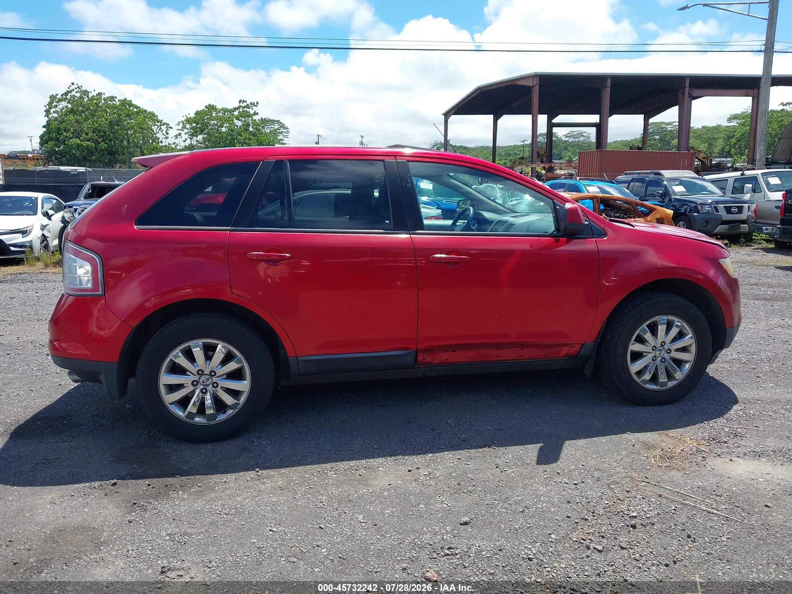 2010 Ford Edge Sel Red vin: 2FMDK3JC1ABA05953