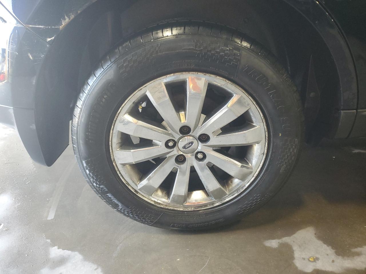2010 Ford Edge Sel Blue vin: 2FMDK3JC1ABB19077 Damage: Right Rear Wheel, Curb Rash, > 12 Inches