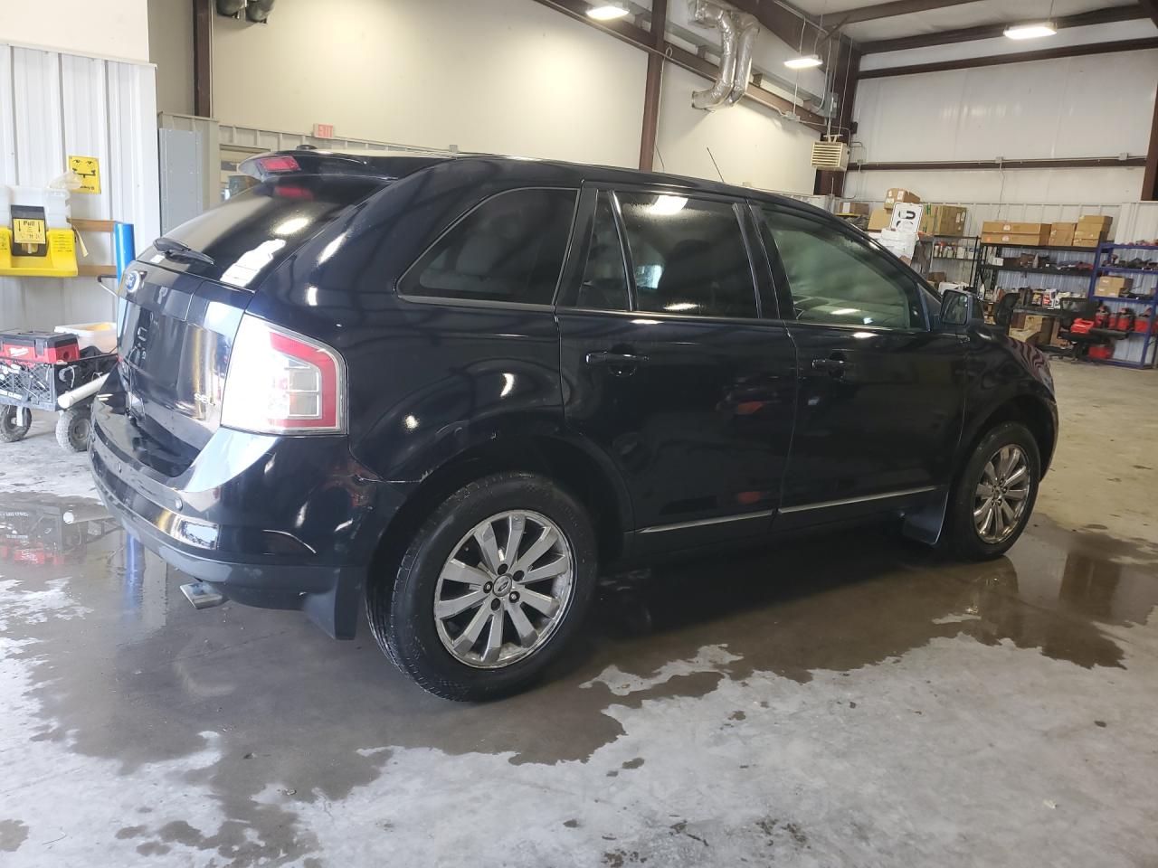 2010 Ford Edge Sel Blue vin: 2FMDK3JC1ABB19077 Damage: Right Rear Door, Dent(S) W/No Paint Dmg, 3 To 4 Inches