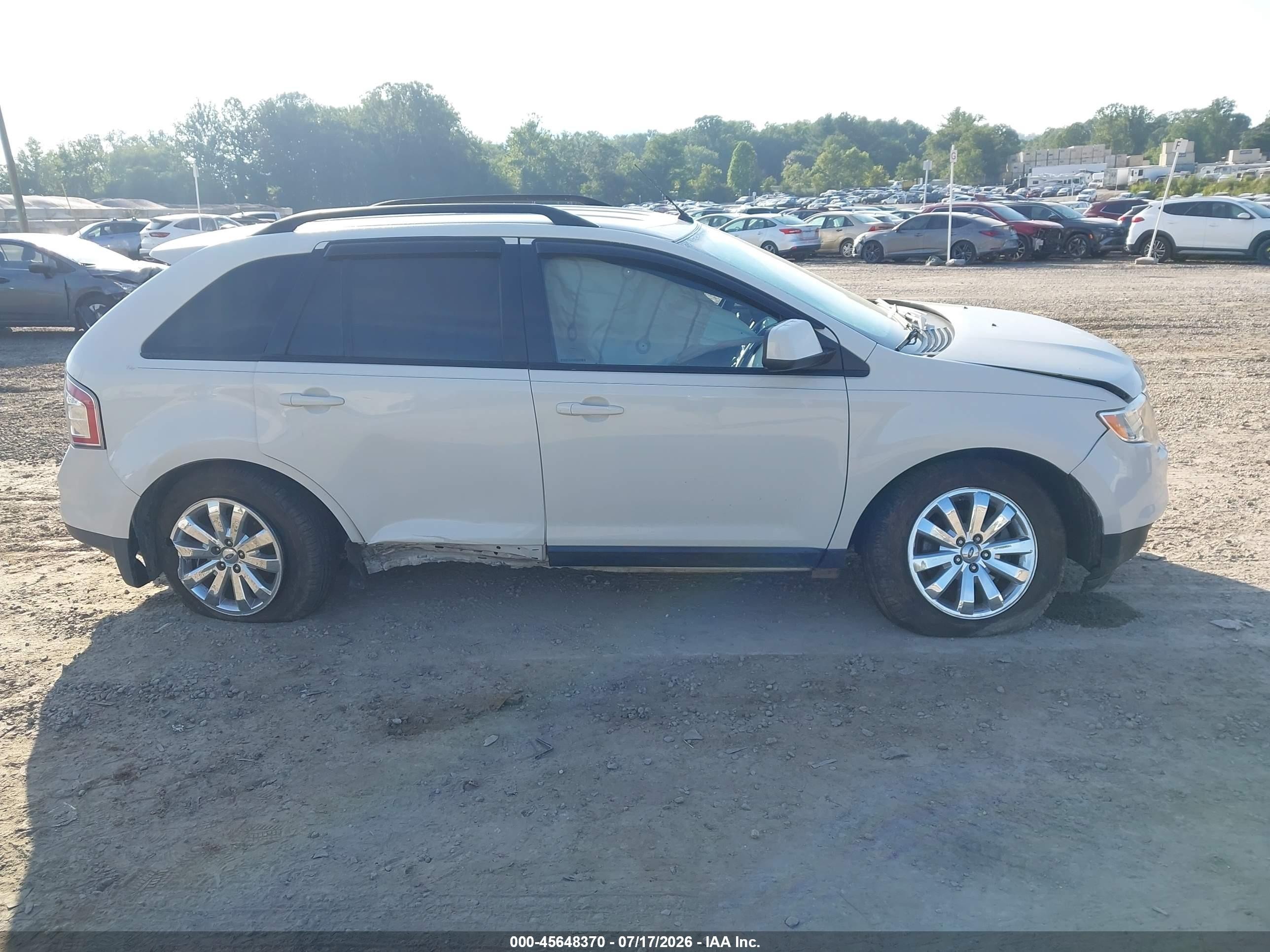 2010 Ford Edge Sel White vin: 2FMDK3JC1ABB62642